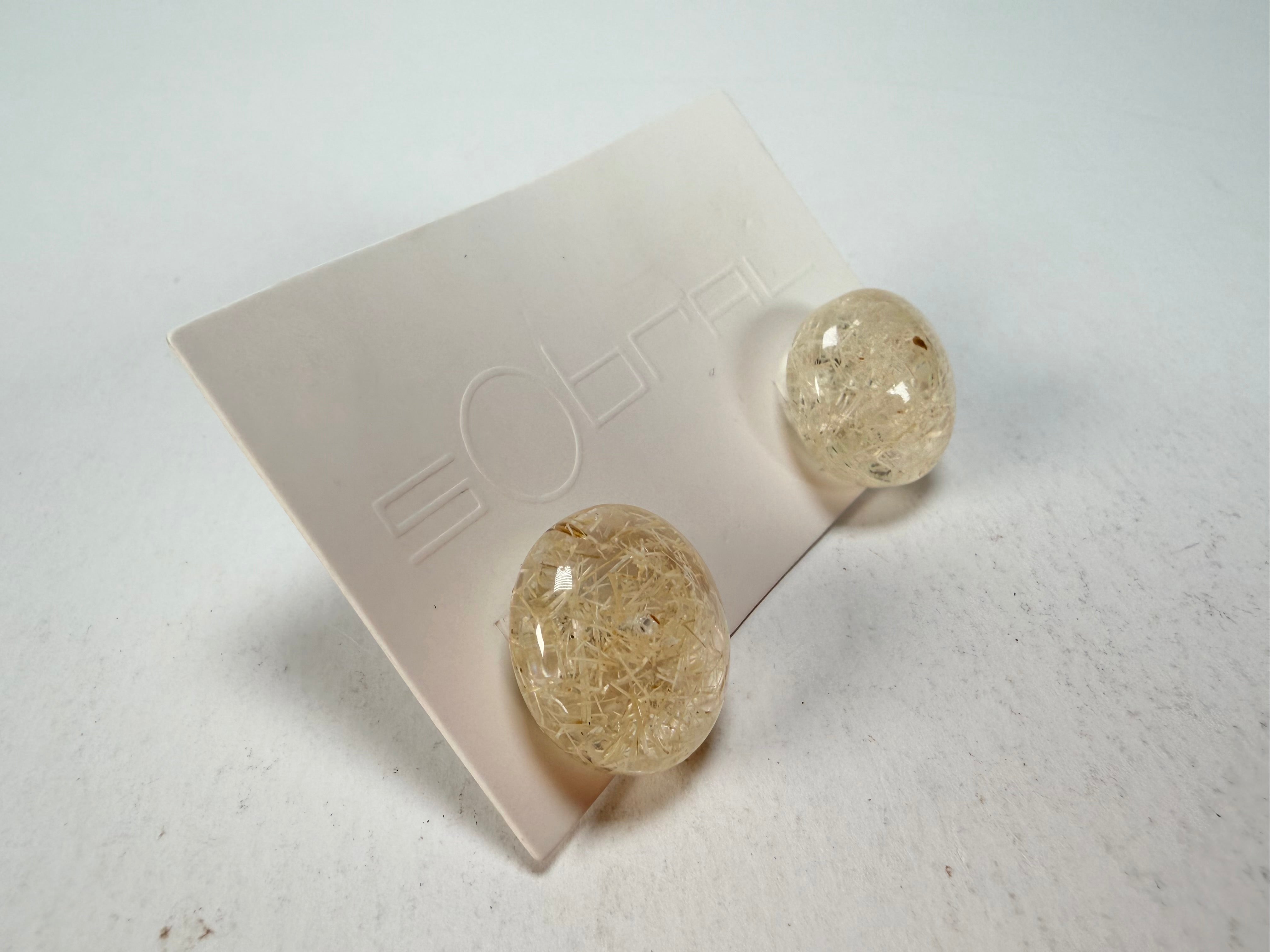 Sobral - Sisal "Bia" Resin Earrings ( 004186 )