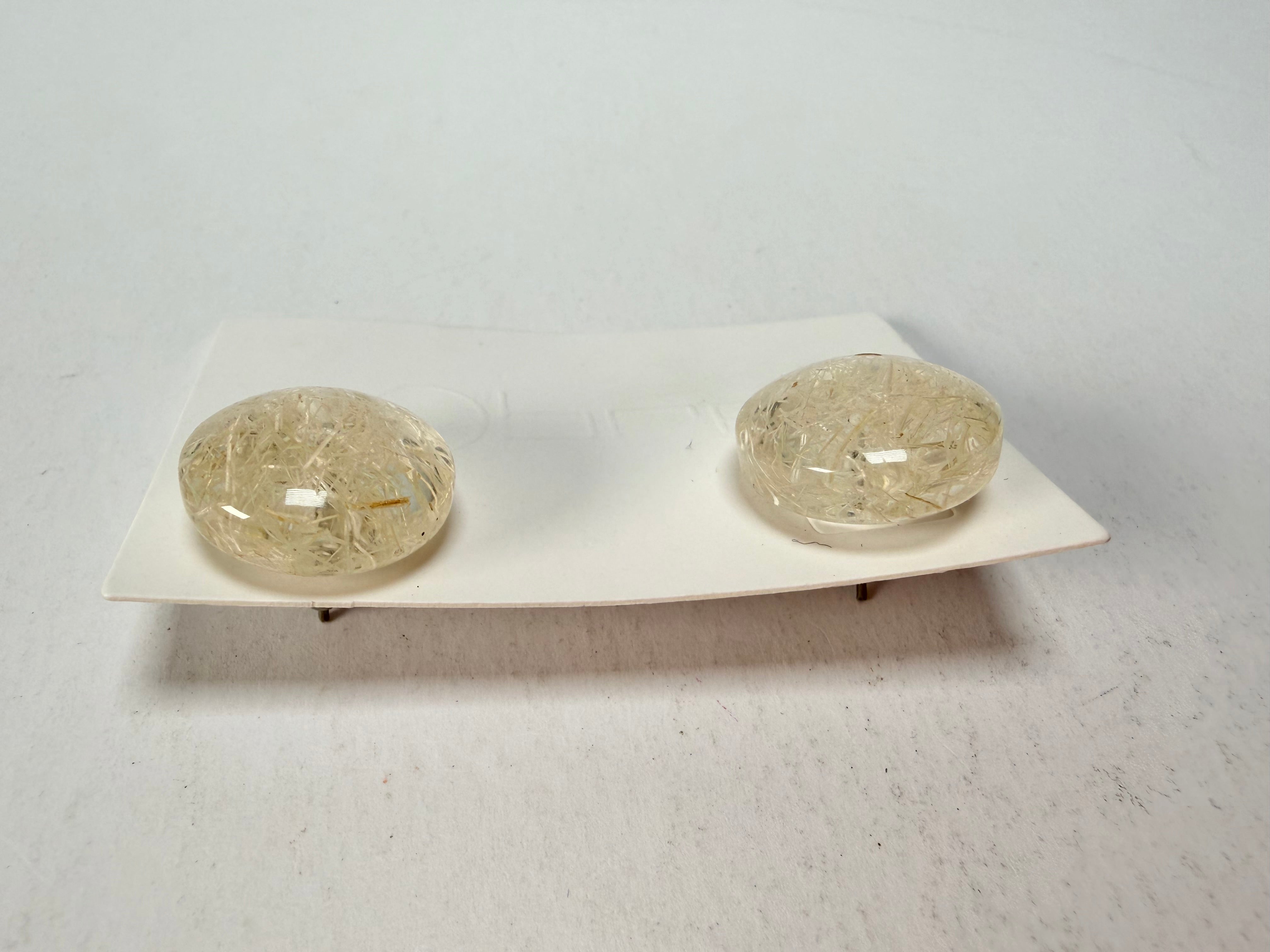 Sobral - Sisal "Bia" Resin Earrings ( 004186 )