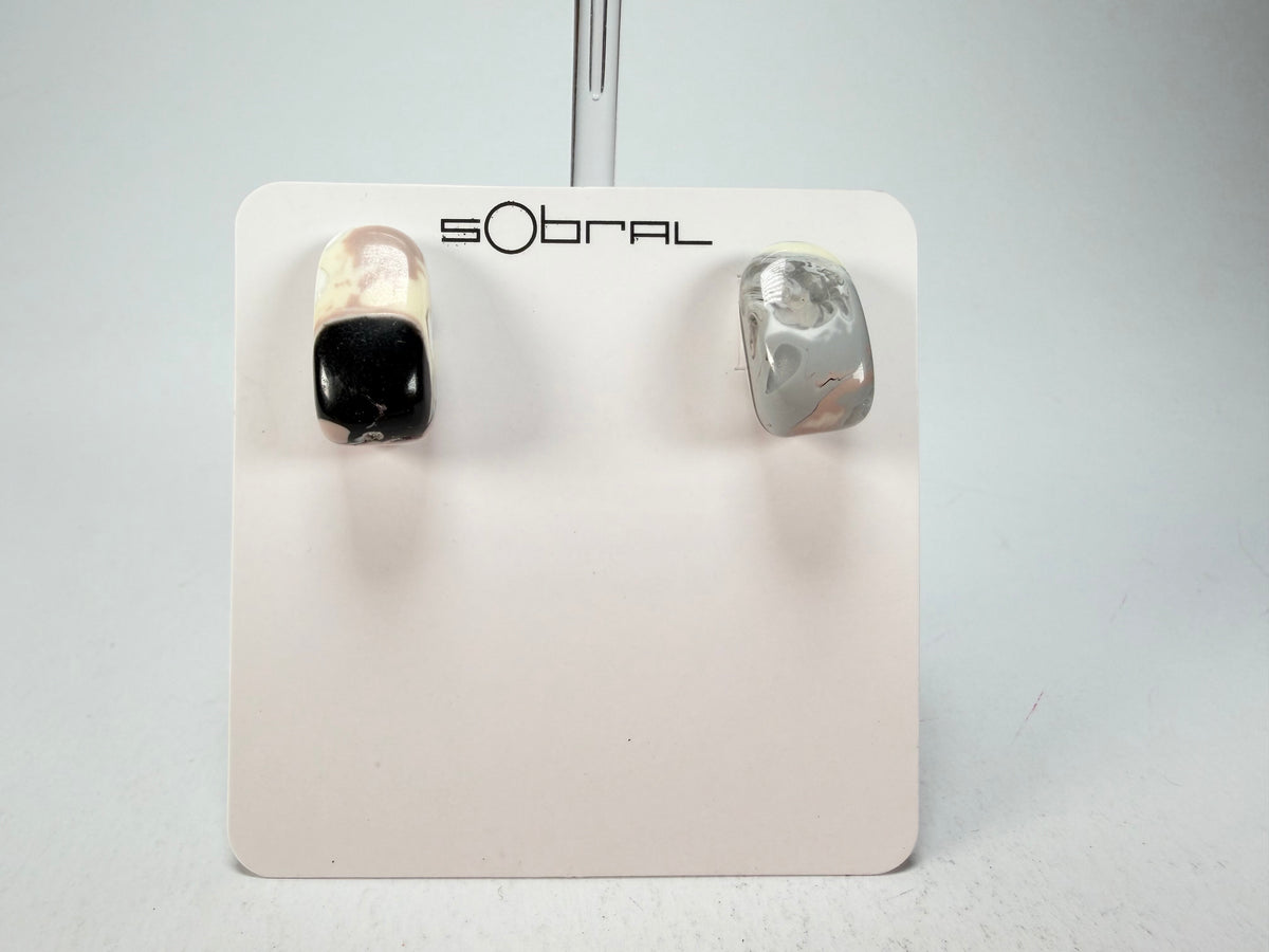 Sobral -  Lágrima D'or "New Habilis" Pollock Resin Earrings ( 005261 )