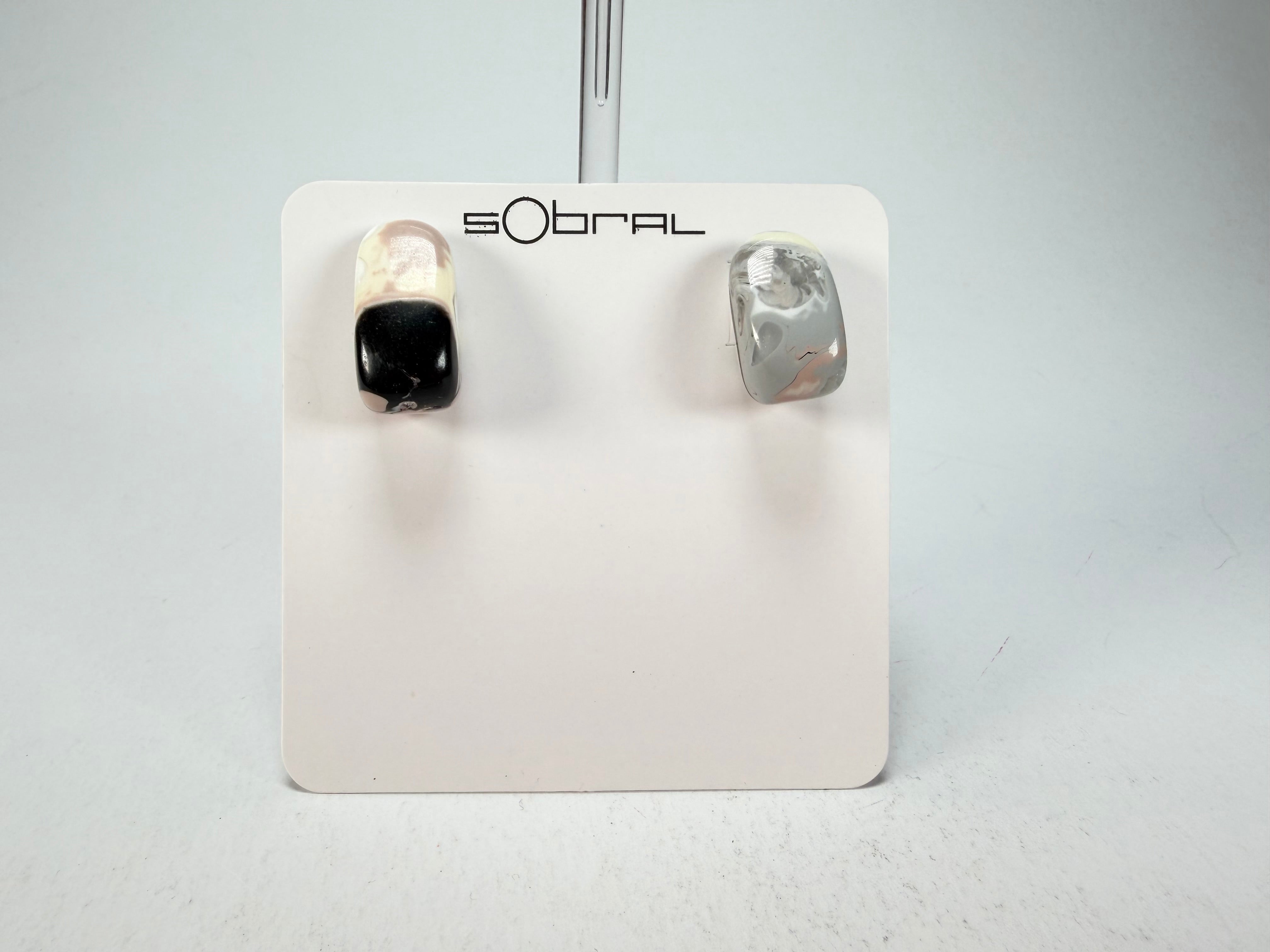 Sobral -  Lágrima D'or "New Habilis" Pollock Resin Earrings ( 005261 )