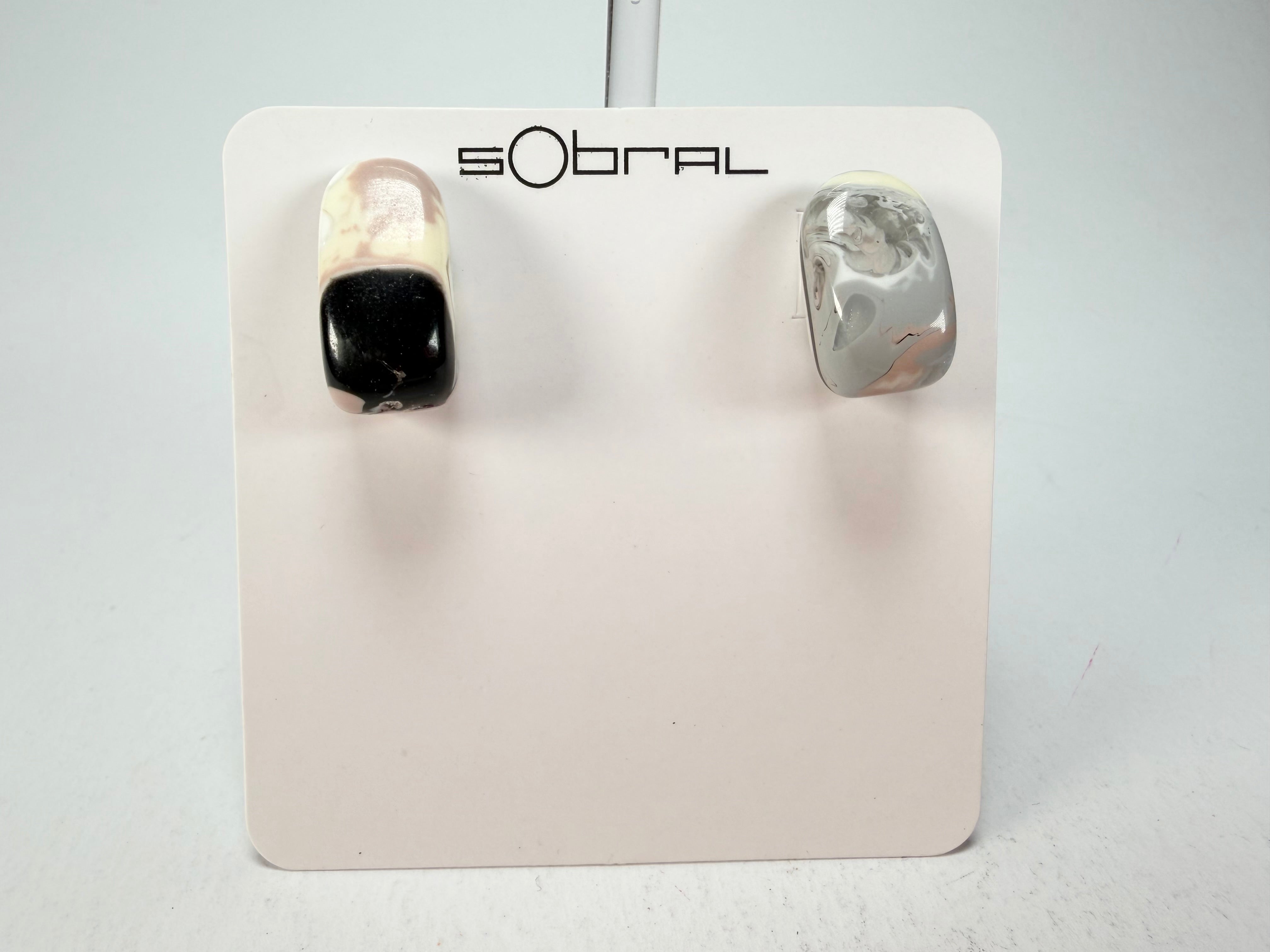 Sobral -  Lágrima D'or "New Habilis" Pollock Resin Earrings ( 005261 )