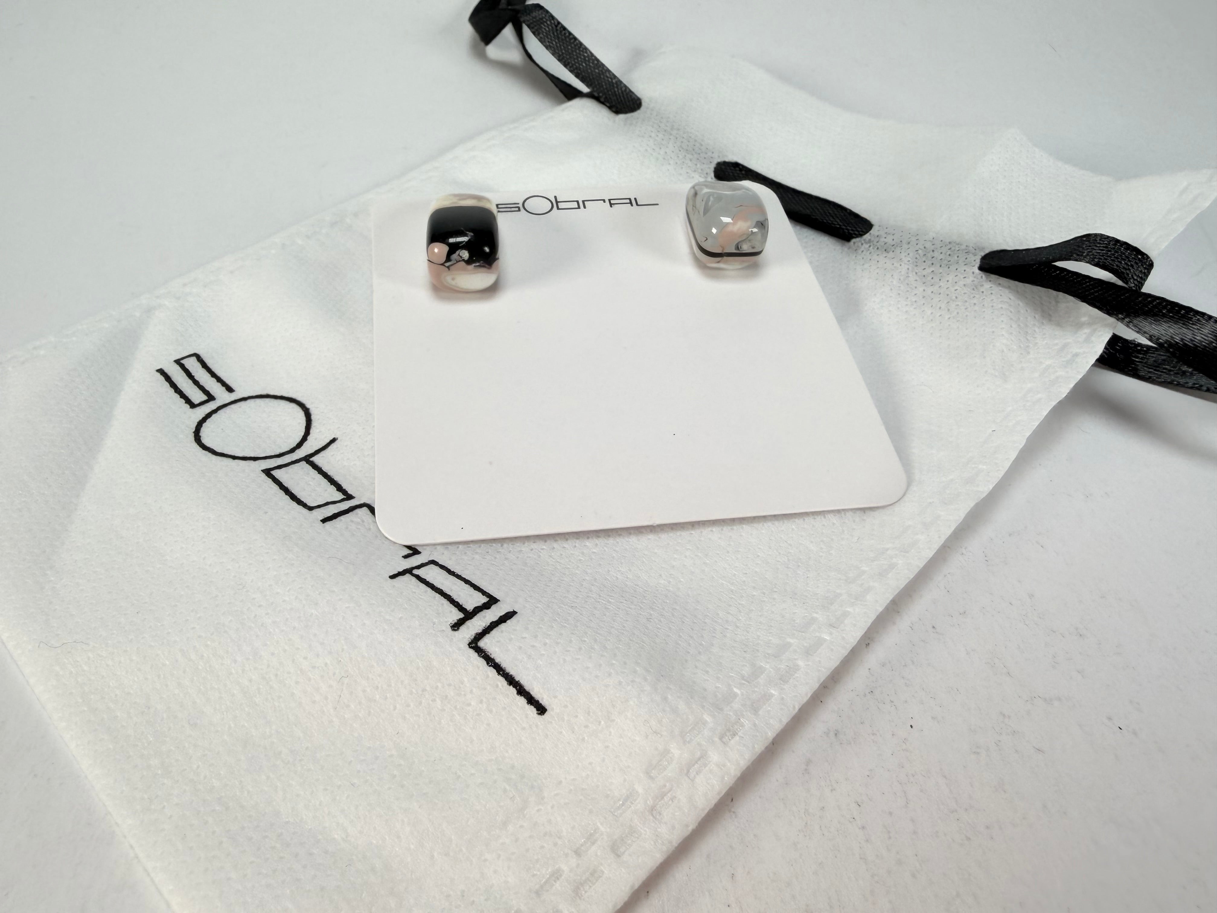 Sobral -  Lágrima D'or "New Habilis" Pollock Resin Earrings ( 005261 )