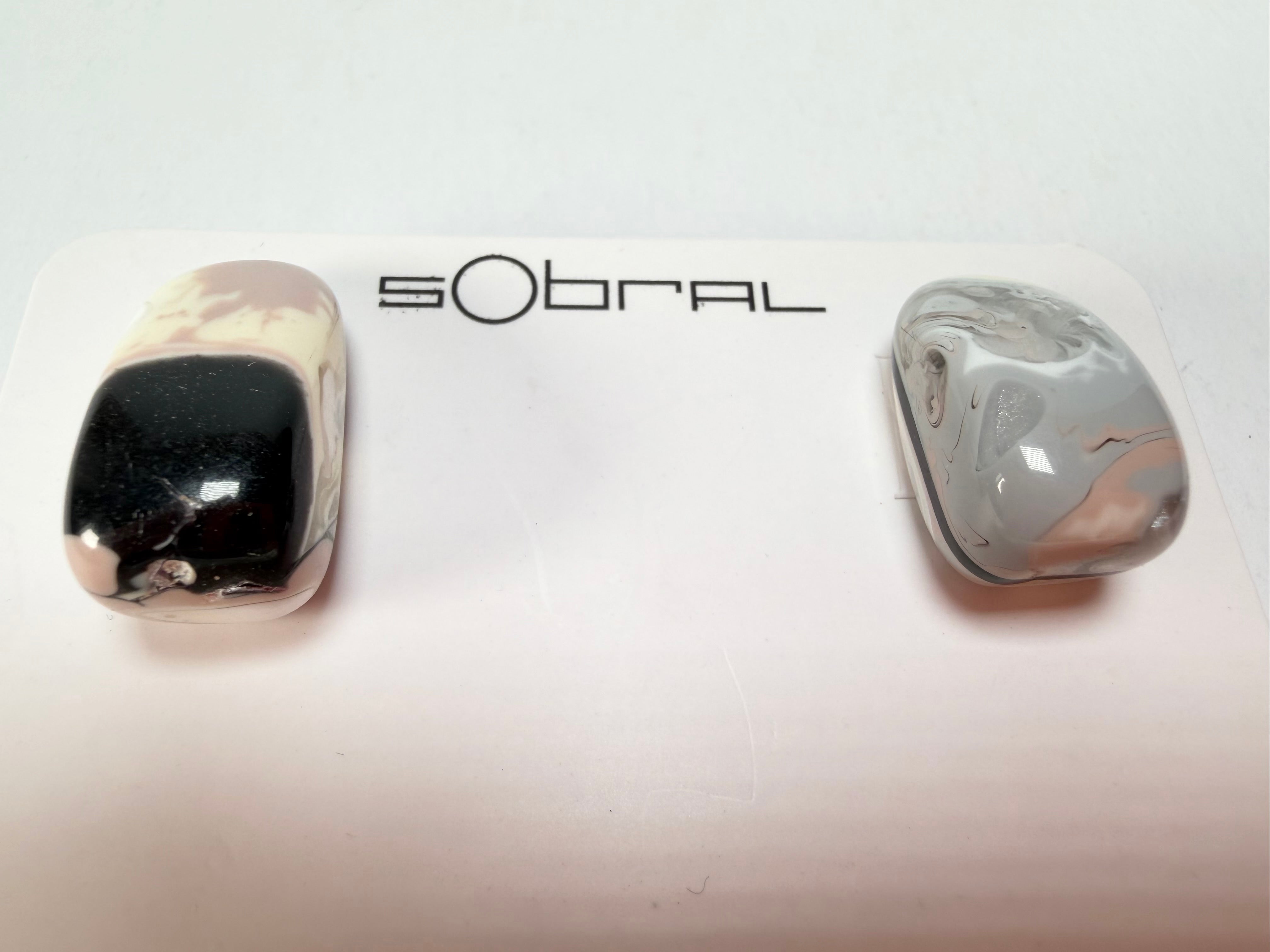 Sobral -  Lágrima D'or "New Habilis" Pollock Resin Earrings ( 005261 )