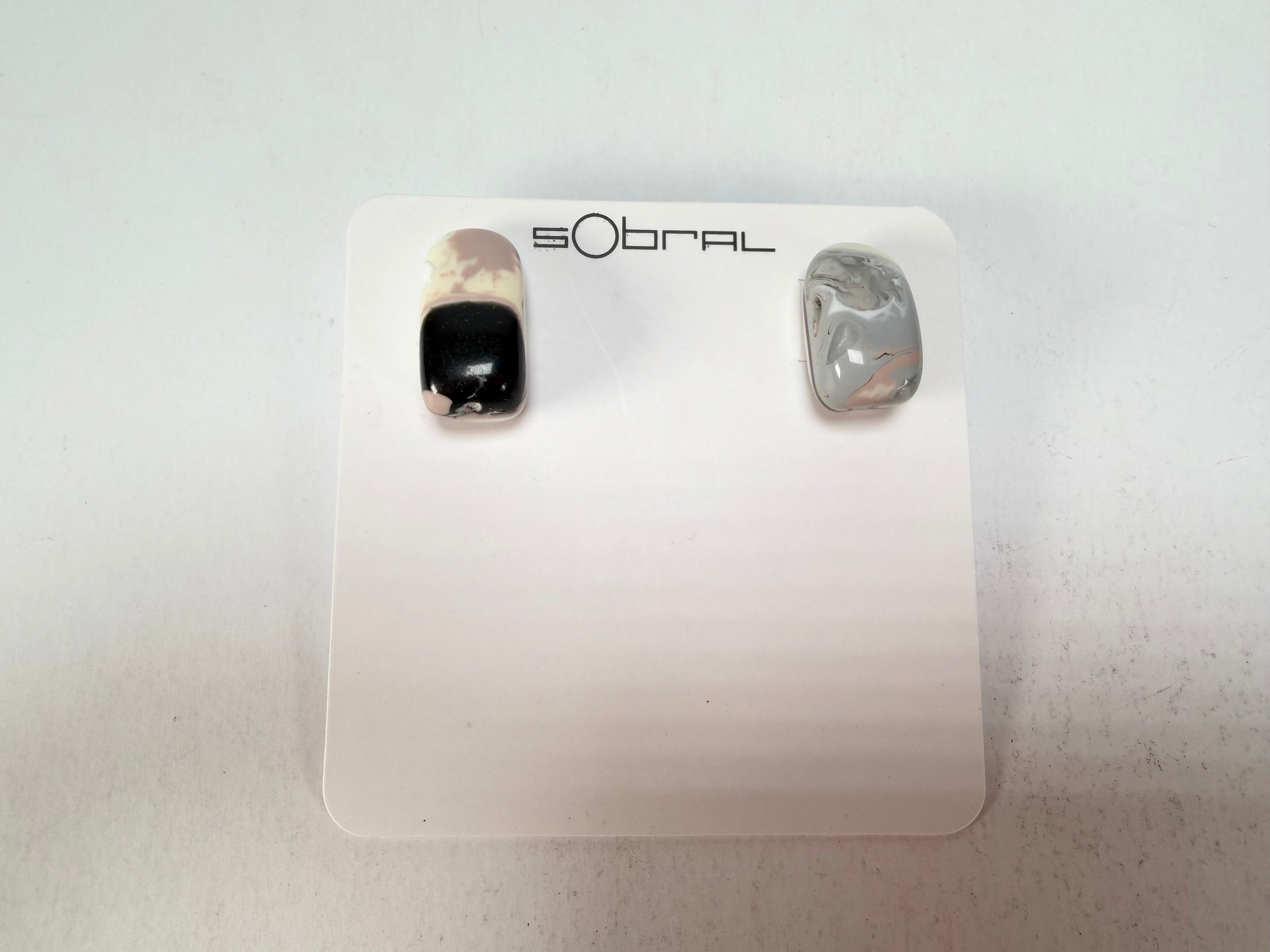 Sobral -  Lágrima D'or "New Habilis" Pollock Resin Earrings ( 005261 )