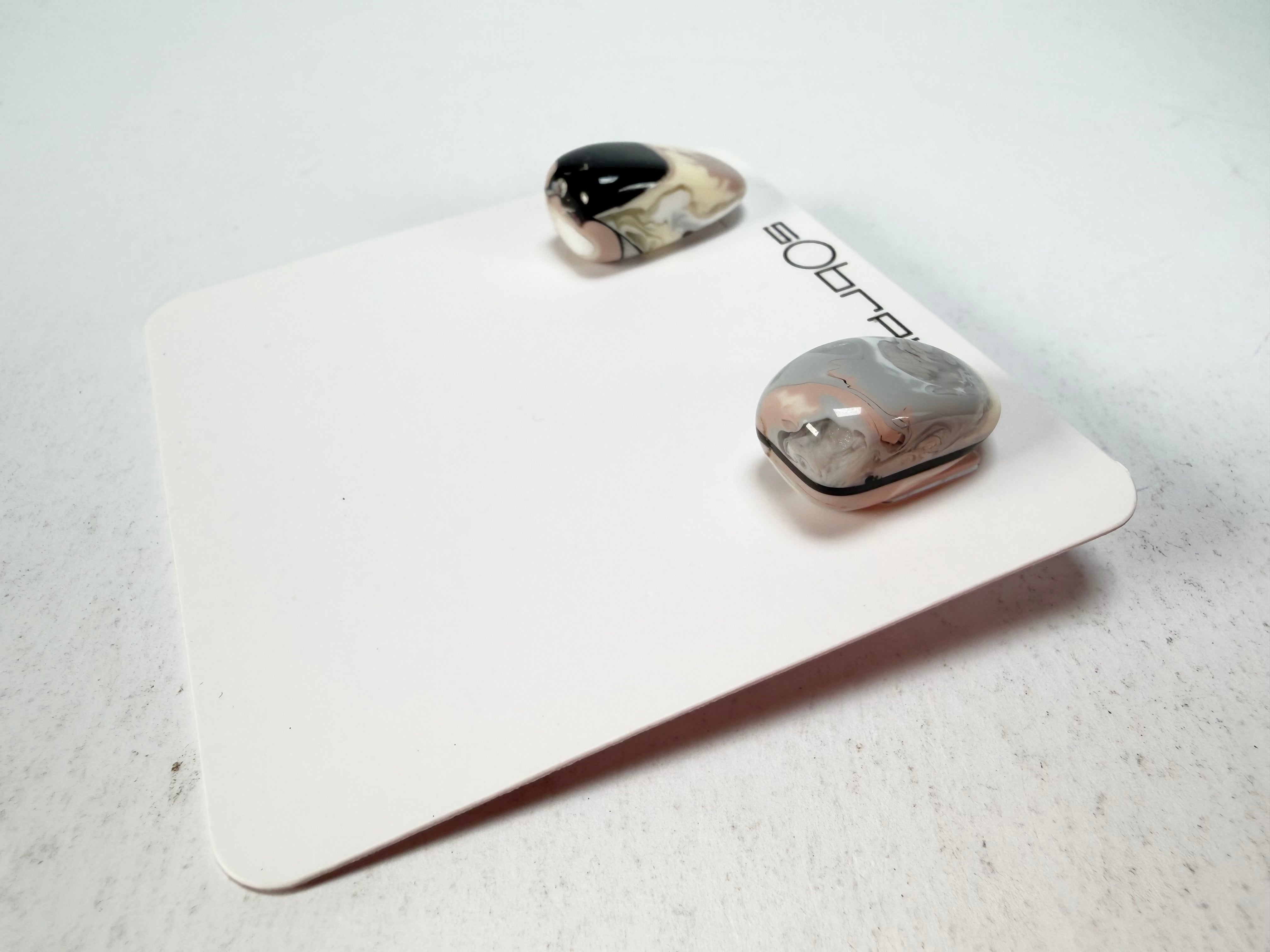 Sobral -  Lágrima D'or "New Habilis" Pollock Resin Earrings ( 005261 )