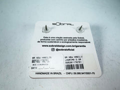 Sobral -  Lágrima D'or "New Habilis" Pollock Resin Earrings ( 005261 )