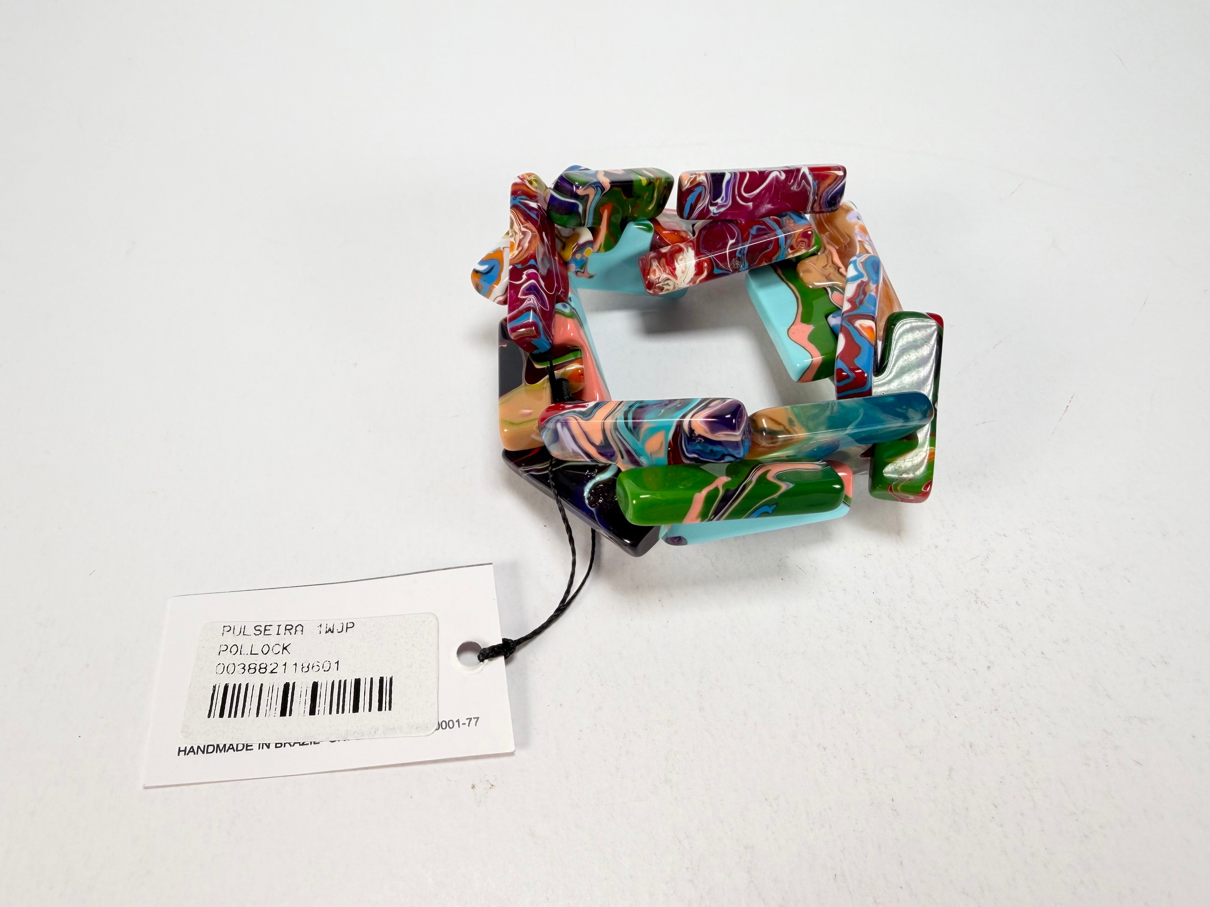 Sobral - Multi-Colour "1WJP" Pollock Elasticated Resin Bracelet ( 003882 )