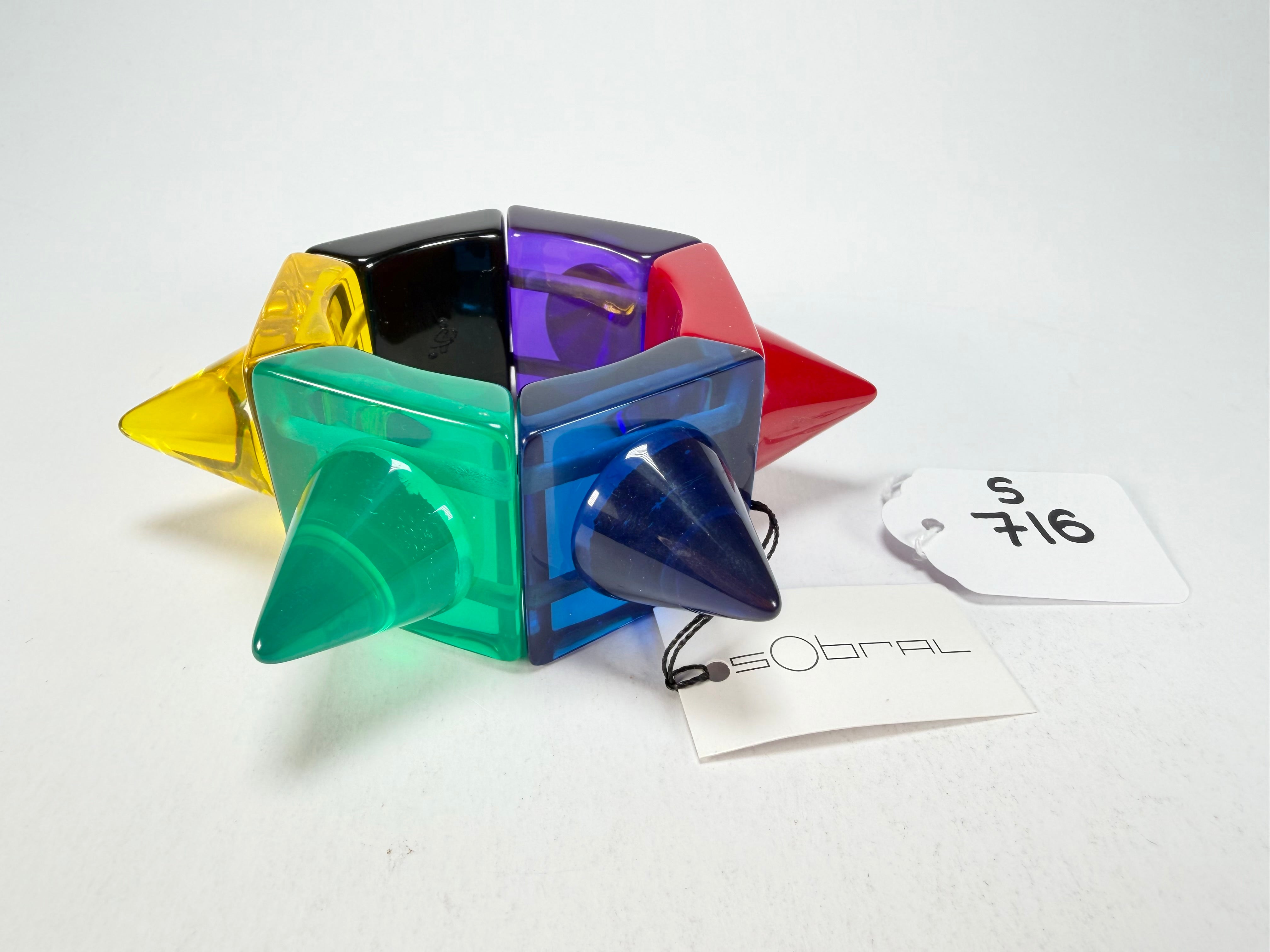 Sobral - Mix 2023 "Sabrina KL" Transparent Mix Resin Bracelet ( 002893 )