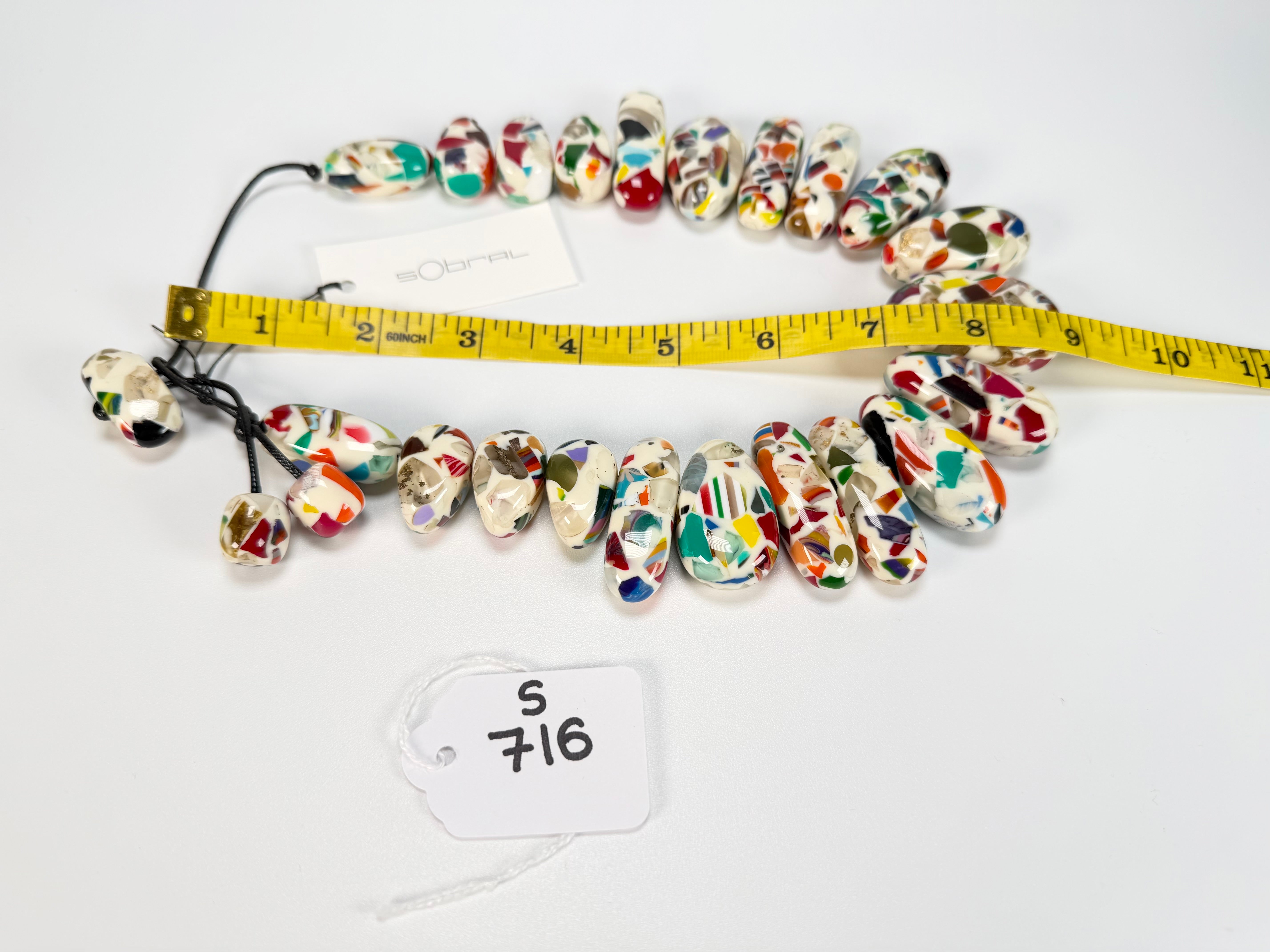 Sobral - Caillou Marfim "Monica" Resin Necklace ( 005412 )