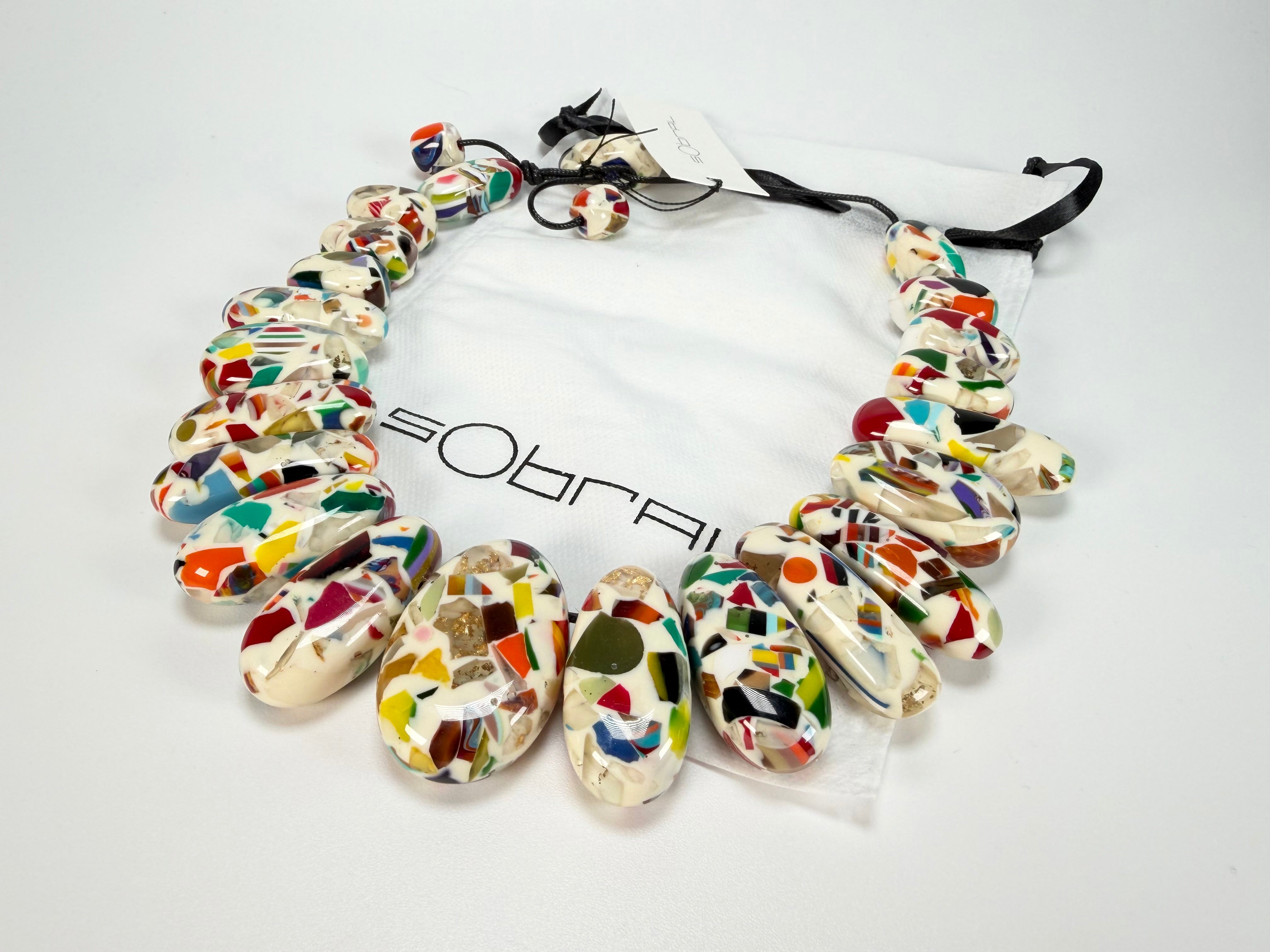 Sobral - Caillou Marfim "Monica" Resin Necklace ( 005412 )