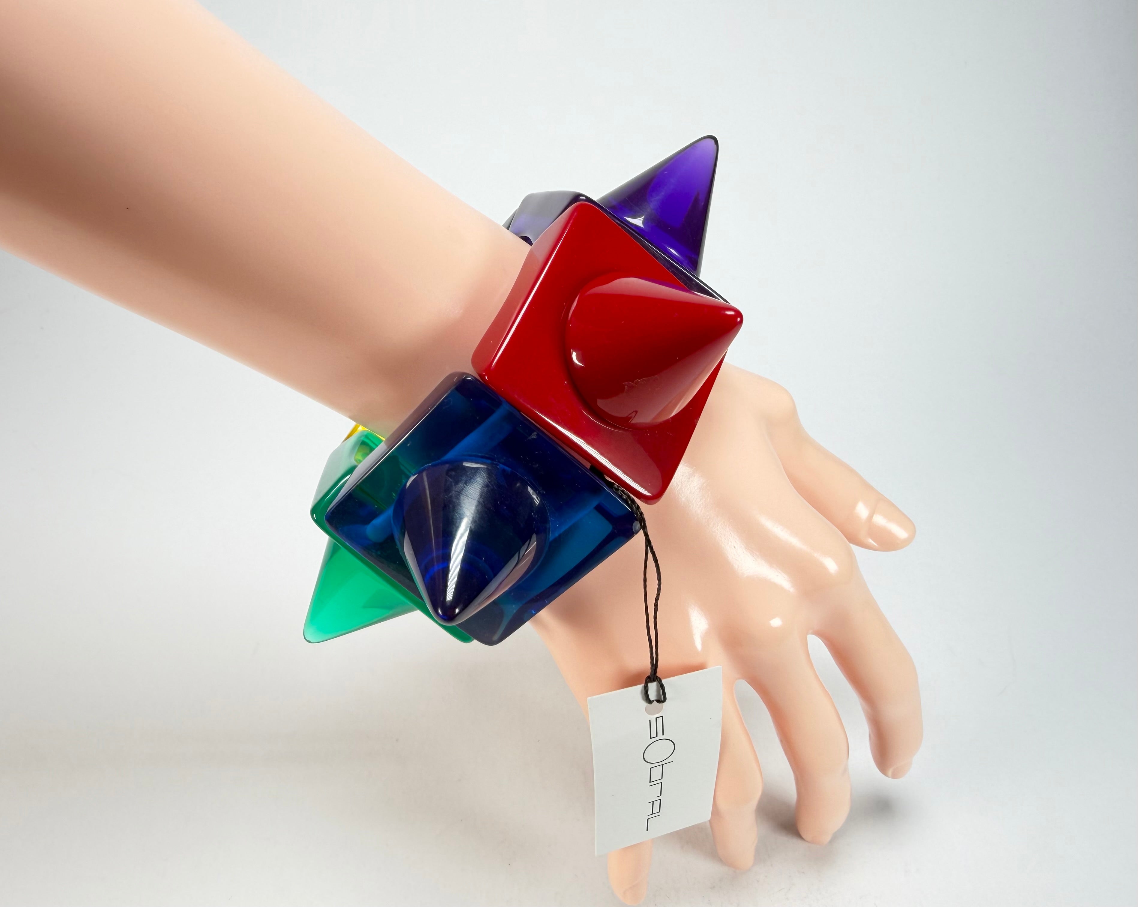 Sobral - Mix 2023 "Sabrina KL" Transparent Mix Resin Bracelet ( 002893 )