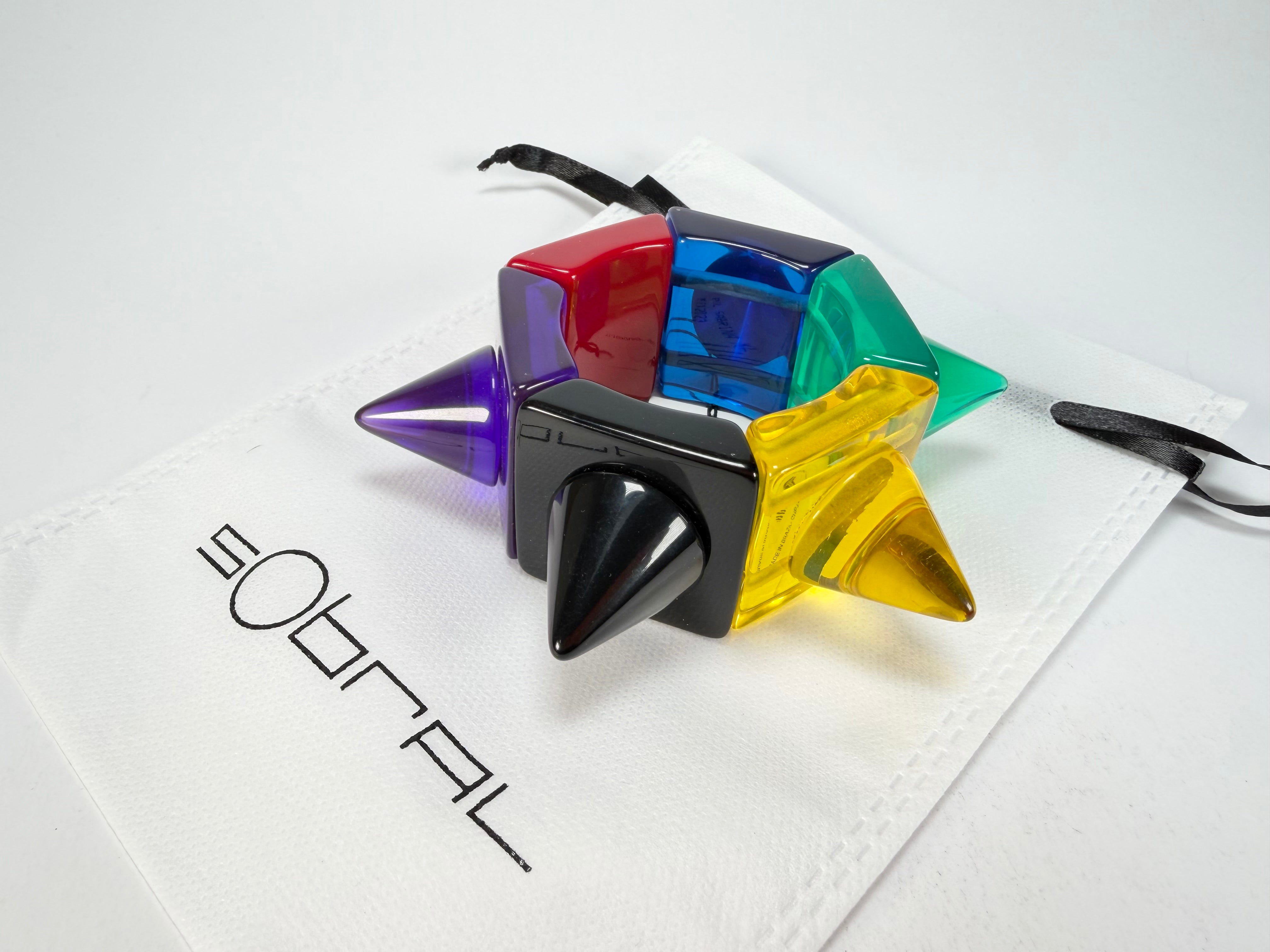 Sobral - Mix 2023 "Sabrina KL" Transparent Mix Resin Bracelet ( 002893 )