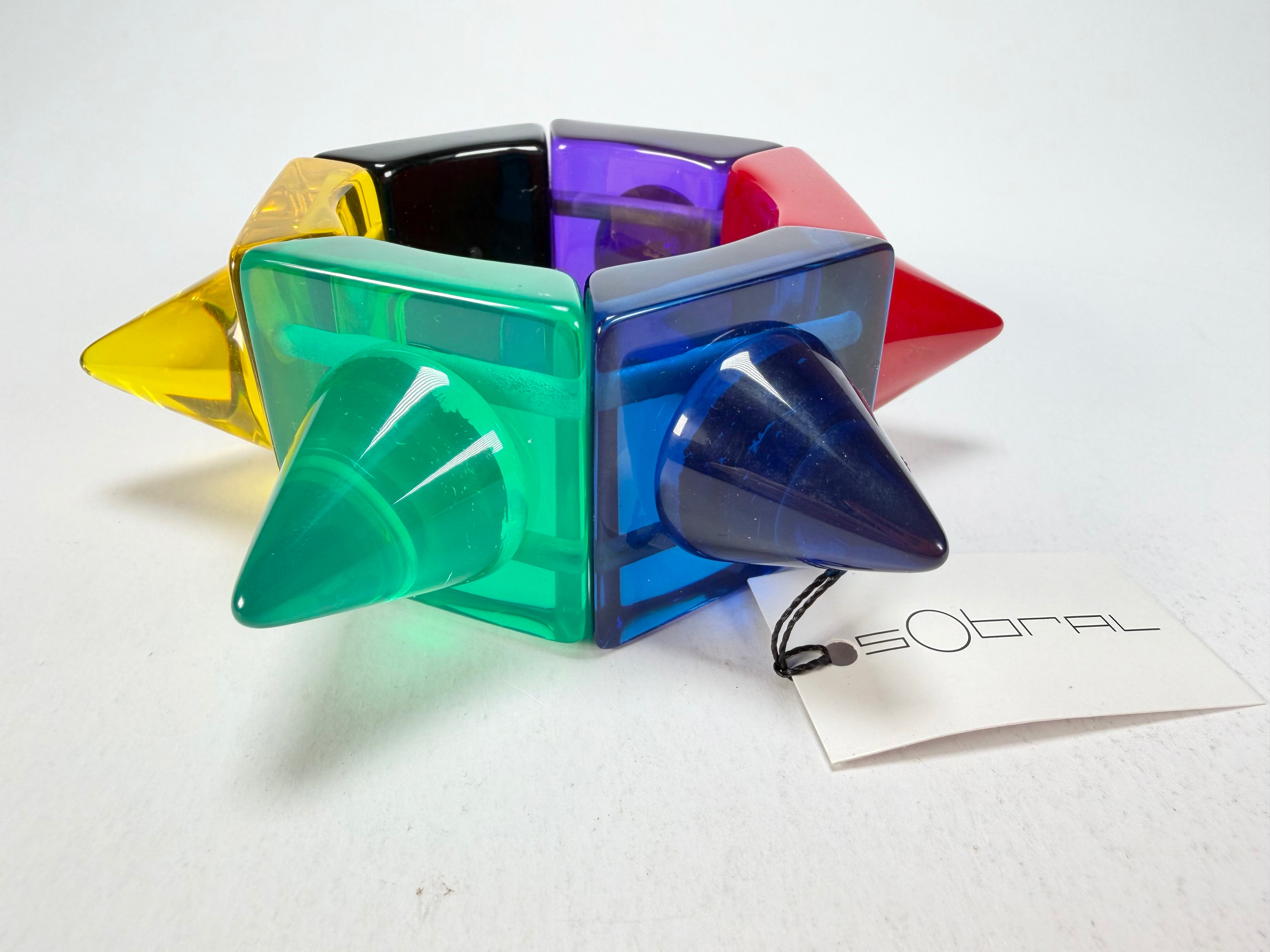 Sobral - Mix 2023 "Sabrina KL" Transparent Mix Resin Bracelet ( 002893 )