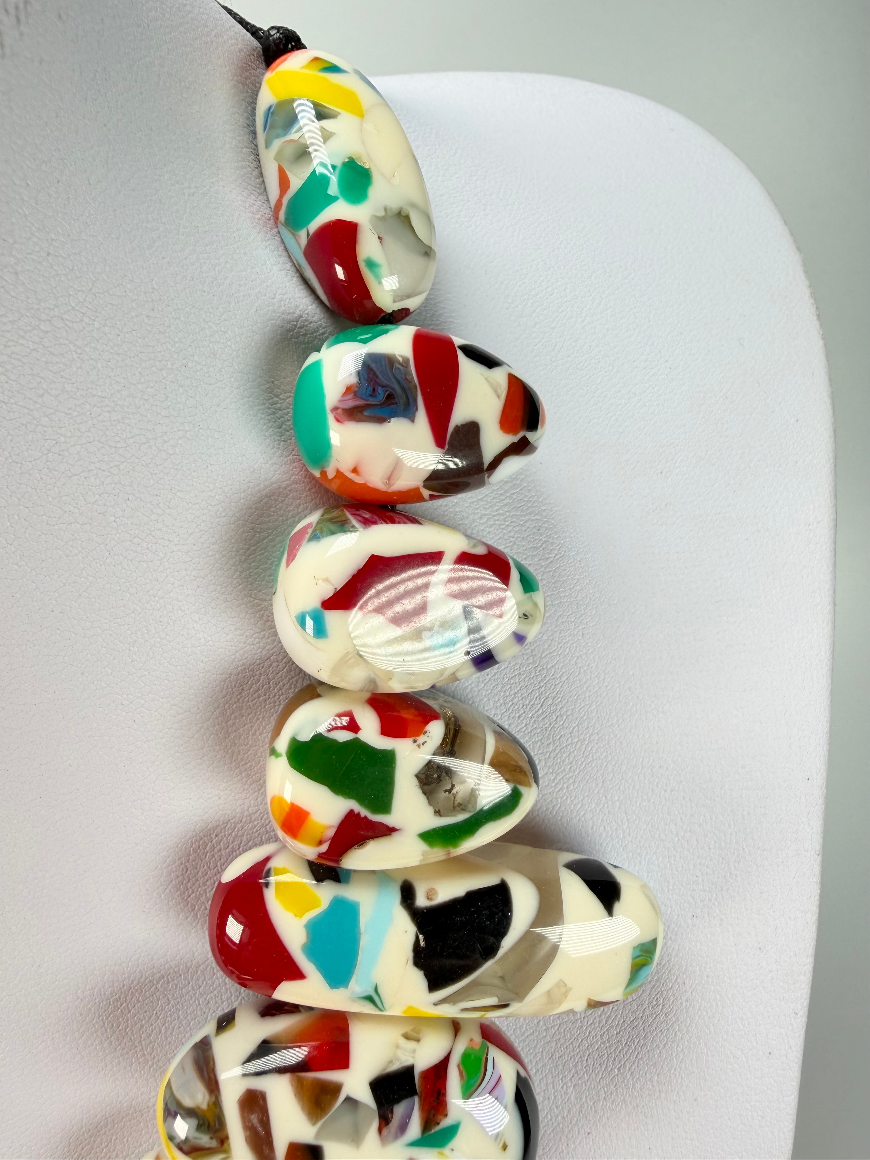 Sobral - Caillou Marfim "Monica" Resin Necklace ( 005412 )
