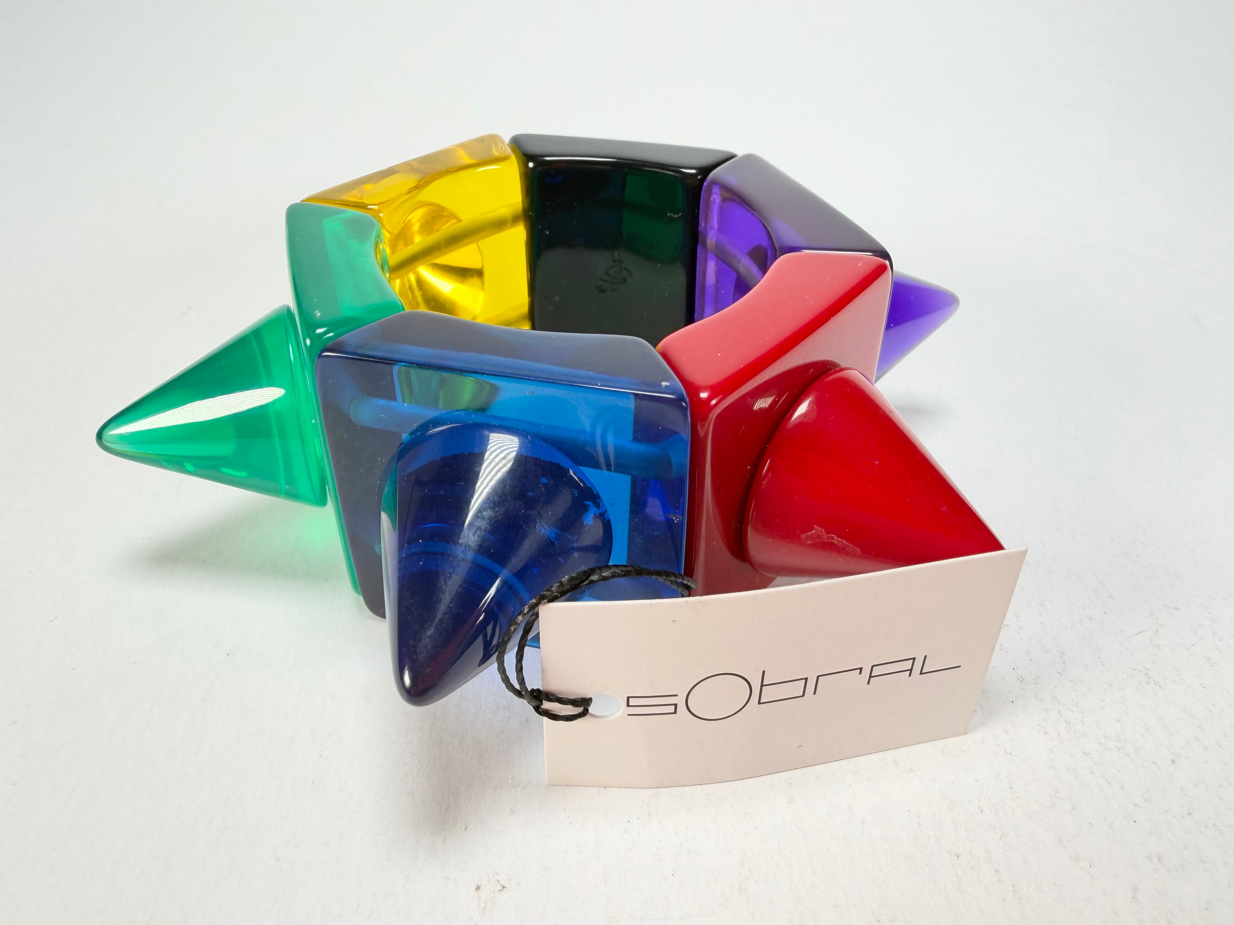 Sobral - Mix 2023 "Sabrina KL" Transparent Mix Resin Bracelet ( 002893 )
