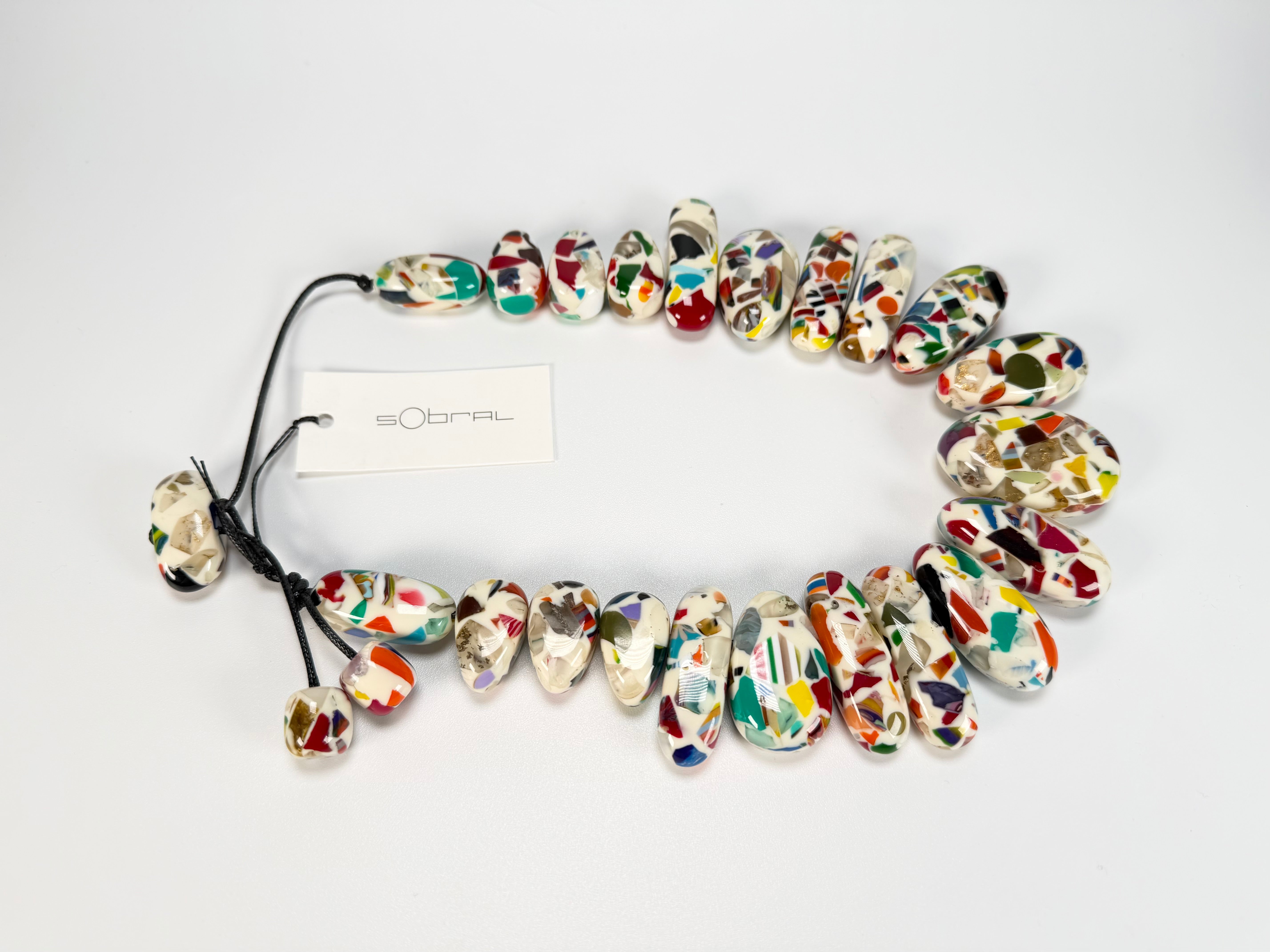 Sobral - Caillou Marfim "Monica" Resin Necklace ( 005412 )