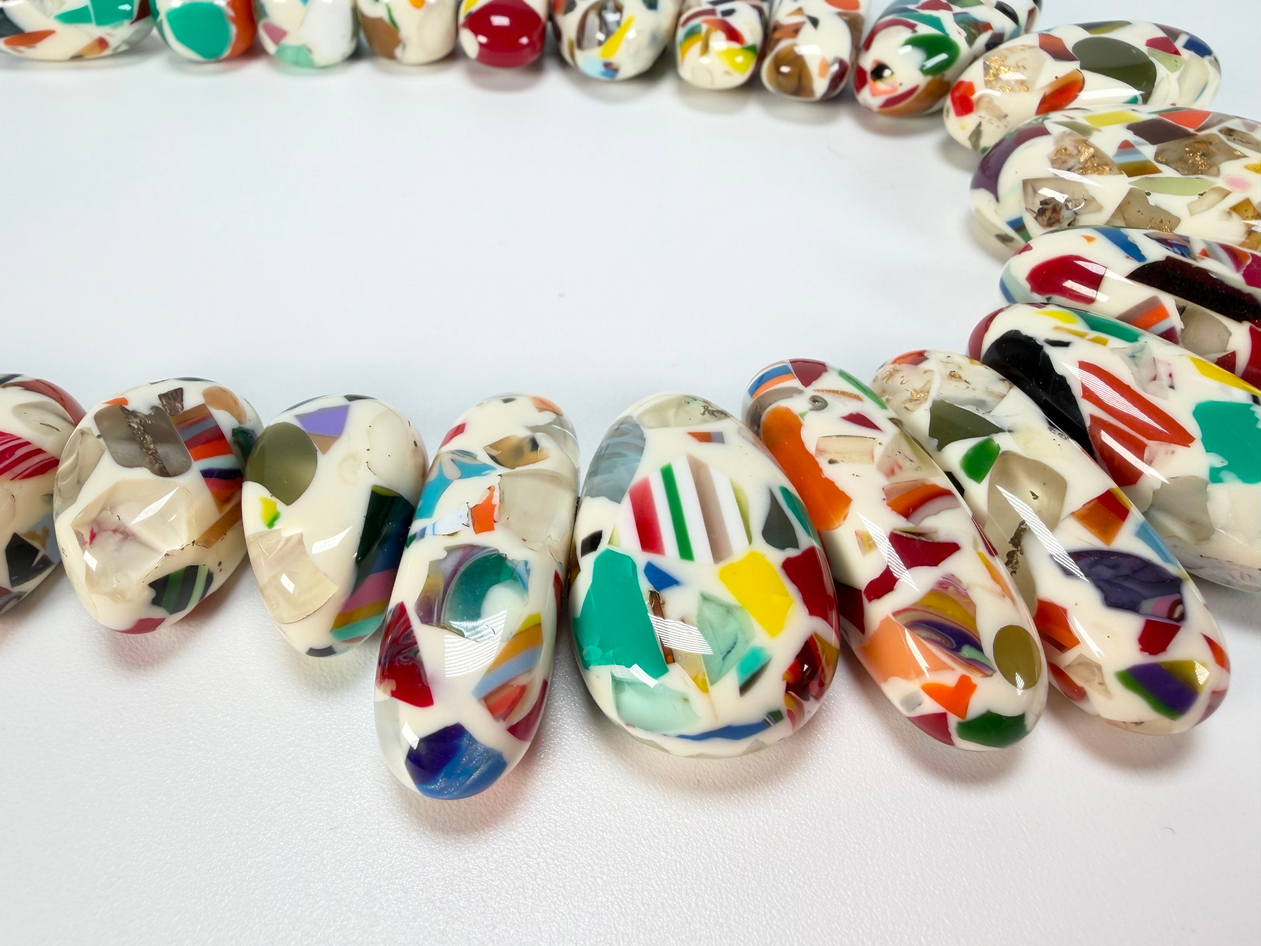 Sobral - Caillou Marfim "Monica" Resin Necklace ( 005412 )