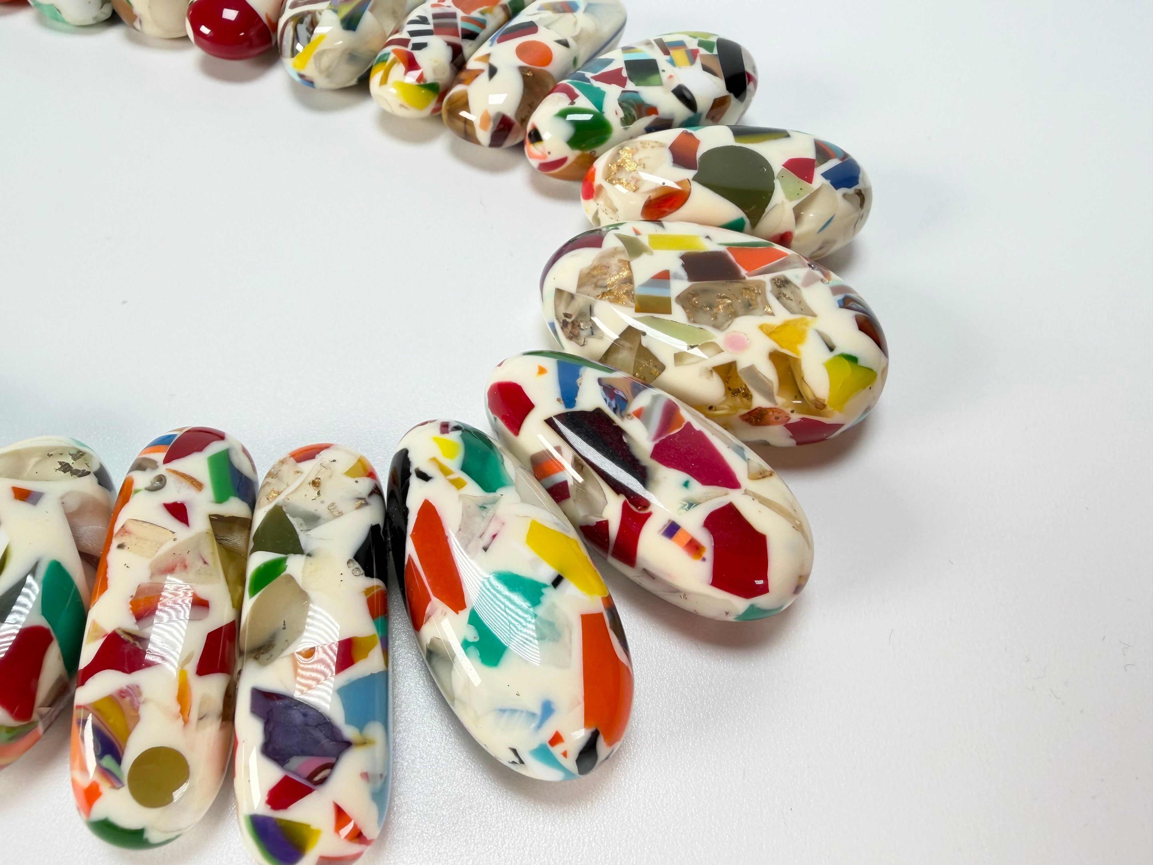 Sobral - Caillou Marfim "Monica" Resin Necklace ( 005412 )