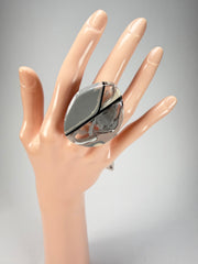 Sobral - Lágrima D'or "Namibia" Resin Ring ( 005113 ) - Size UK T / US 9