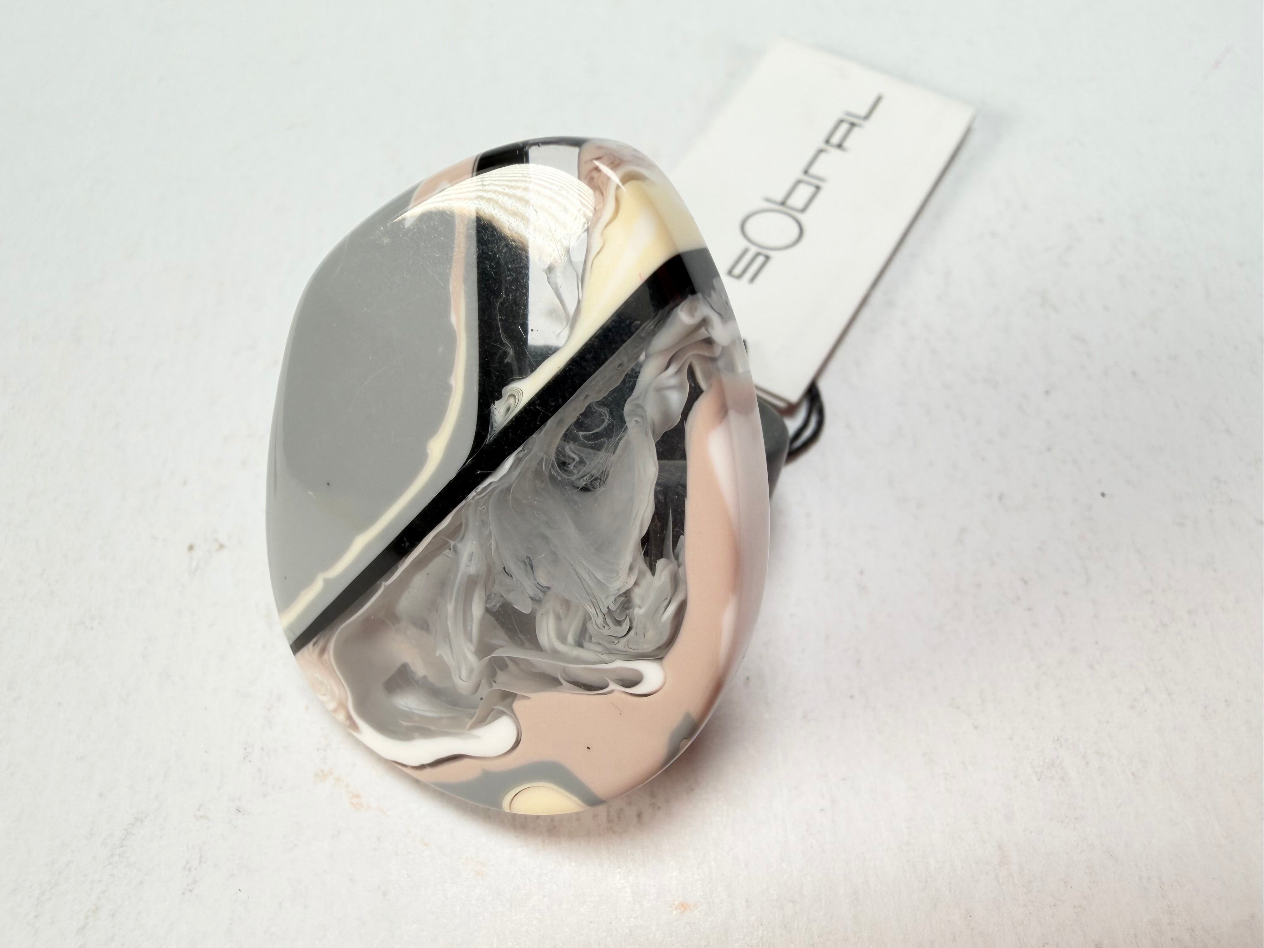 Sobral - Lágrima D'or "Namibia" Resin Ring ( 005113 ) - Size UK T / US 9