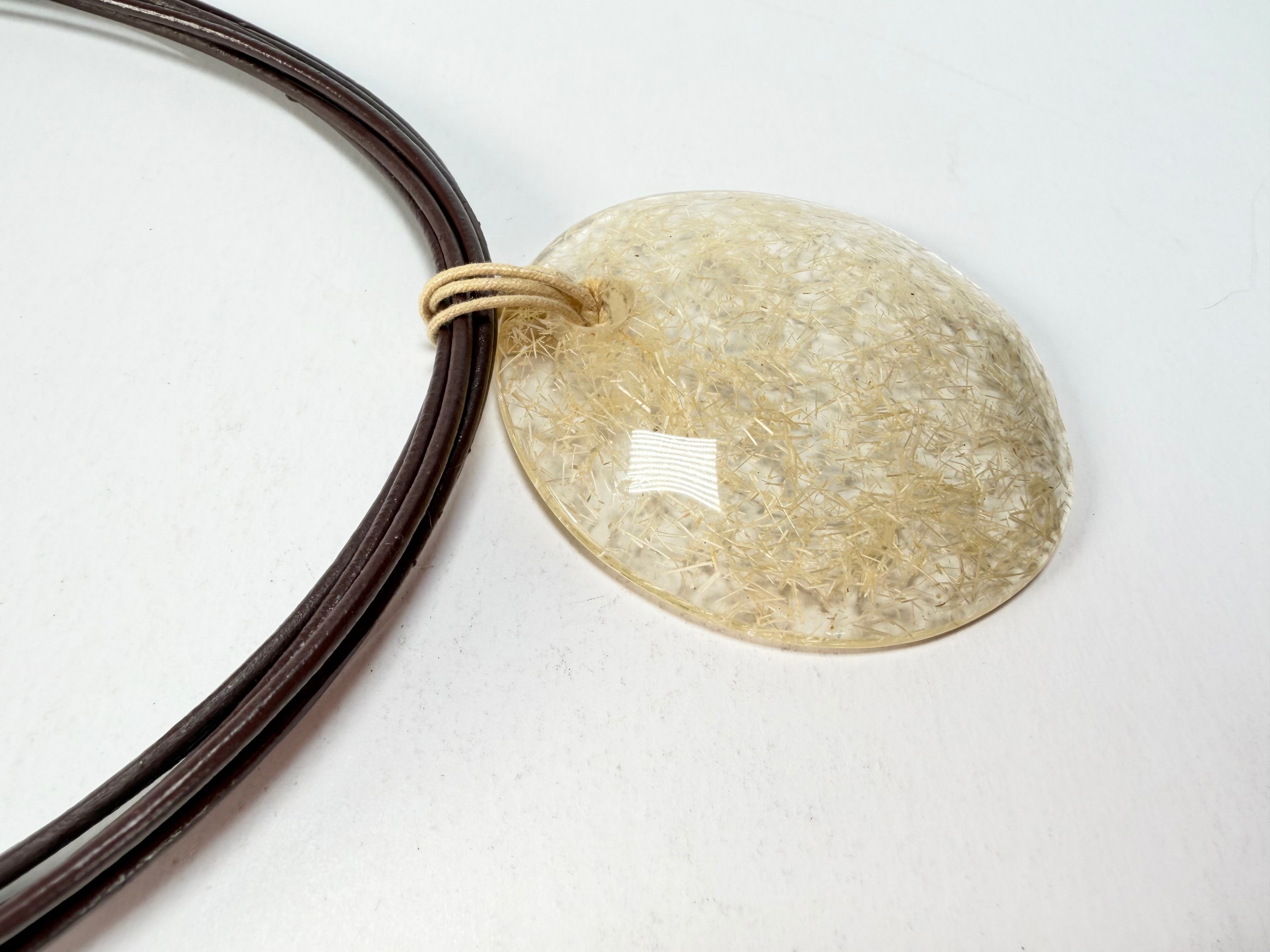 Sobral - Sisal "Japeri" Resin Necklace ( 002946 )