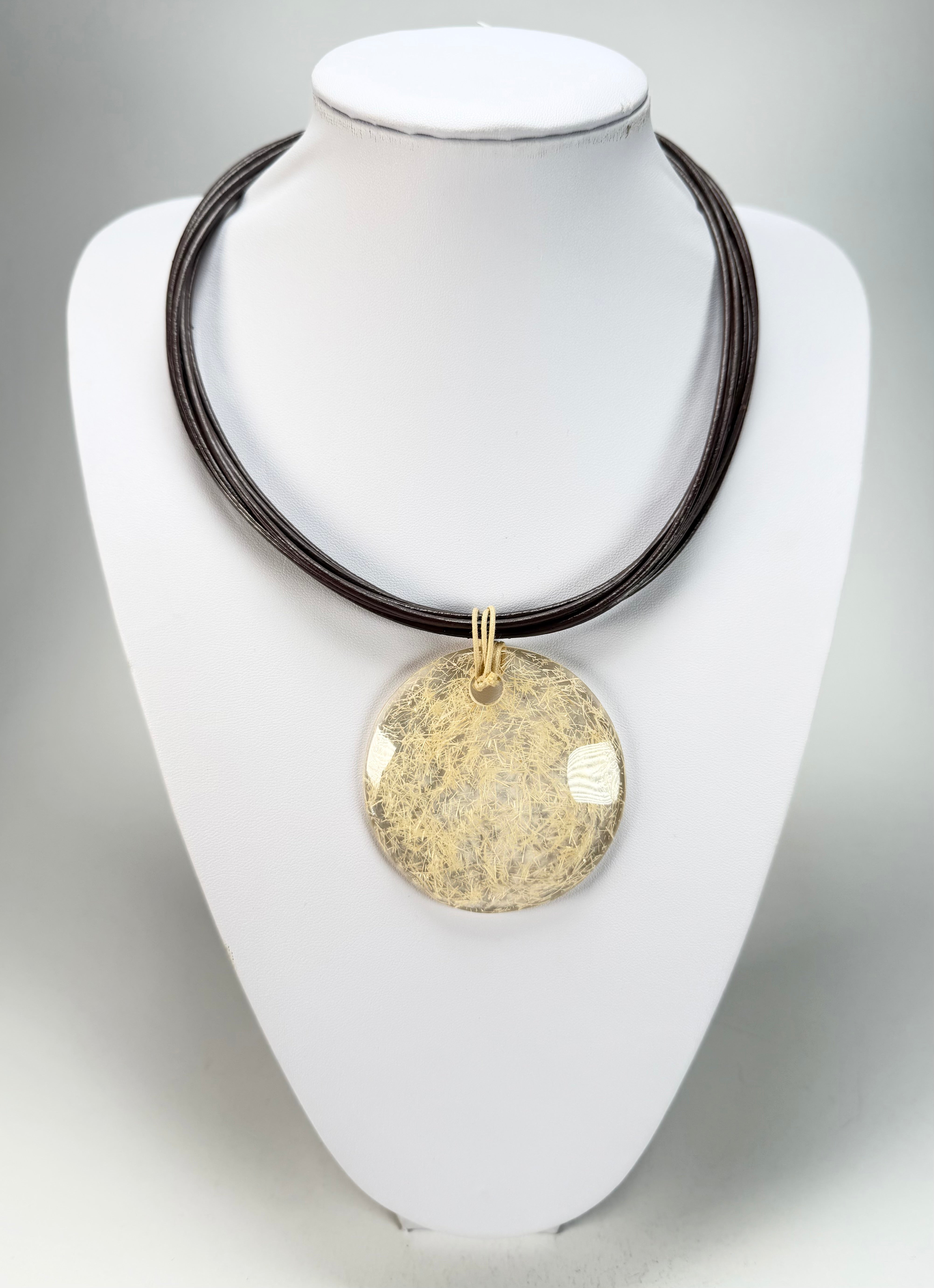 Sobral - Sisal "Japeri" Resin Necklace ( 002946 )
