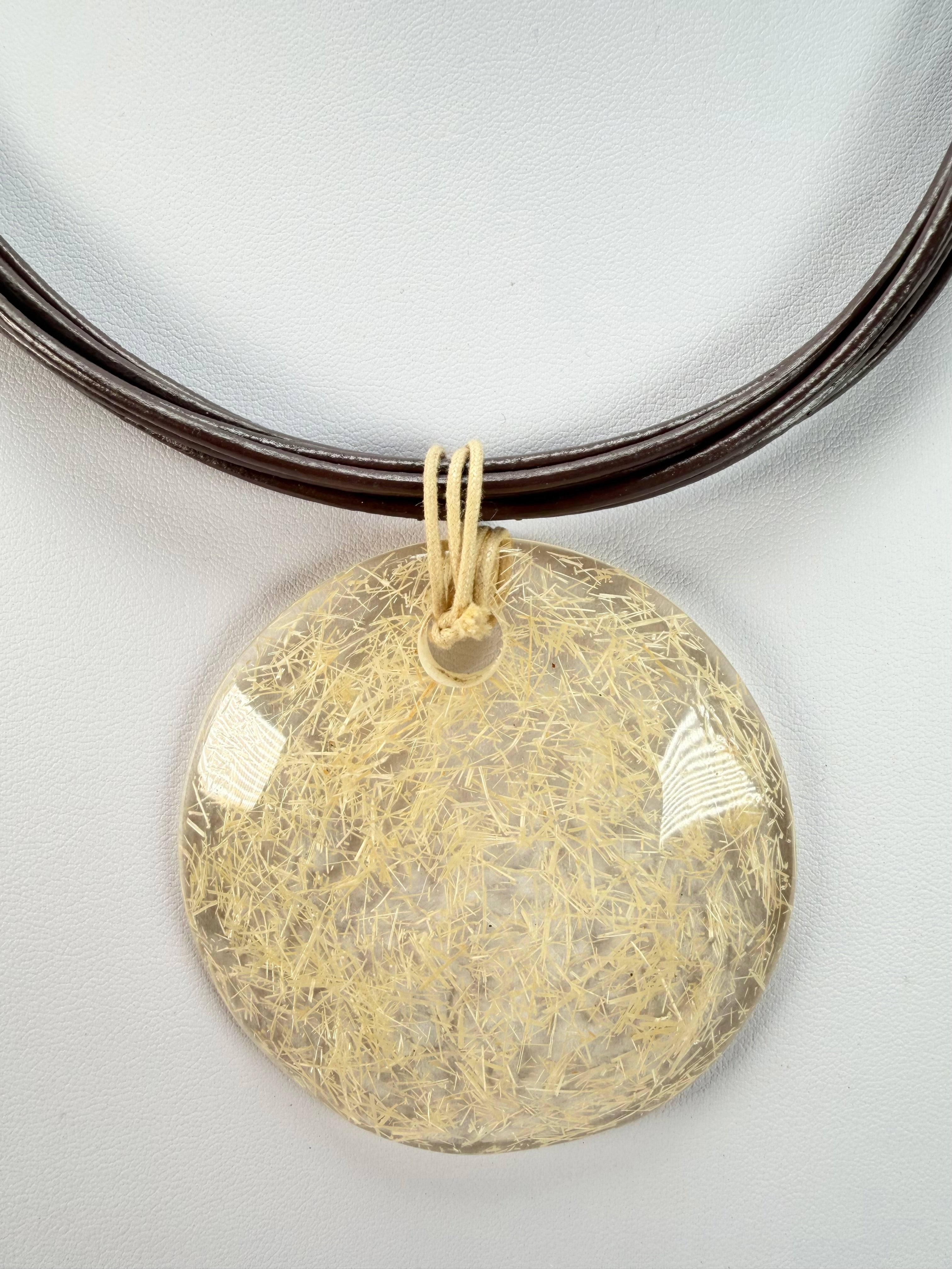 Sobral - Sisal "Japeri" Resin Necklace ( 002946 )
