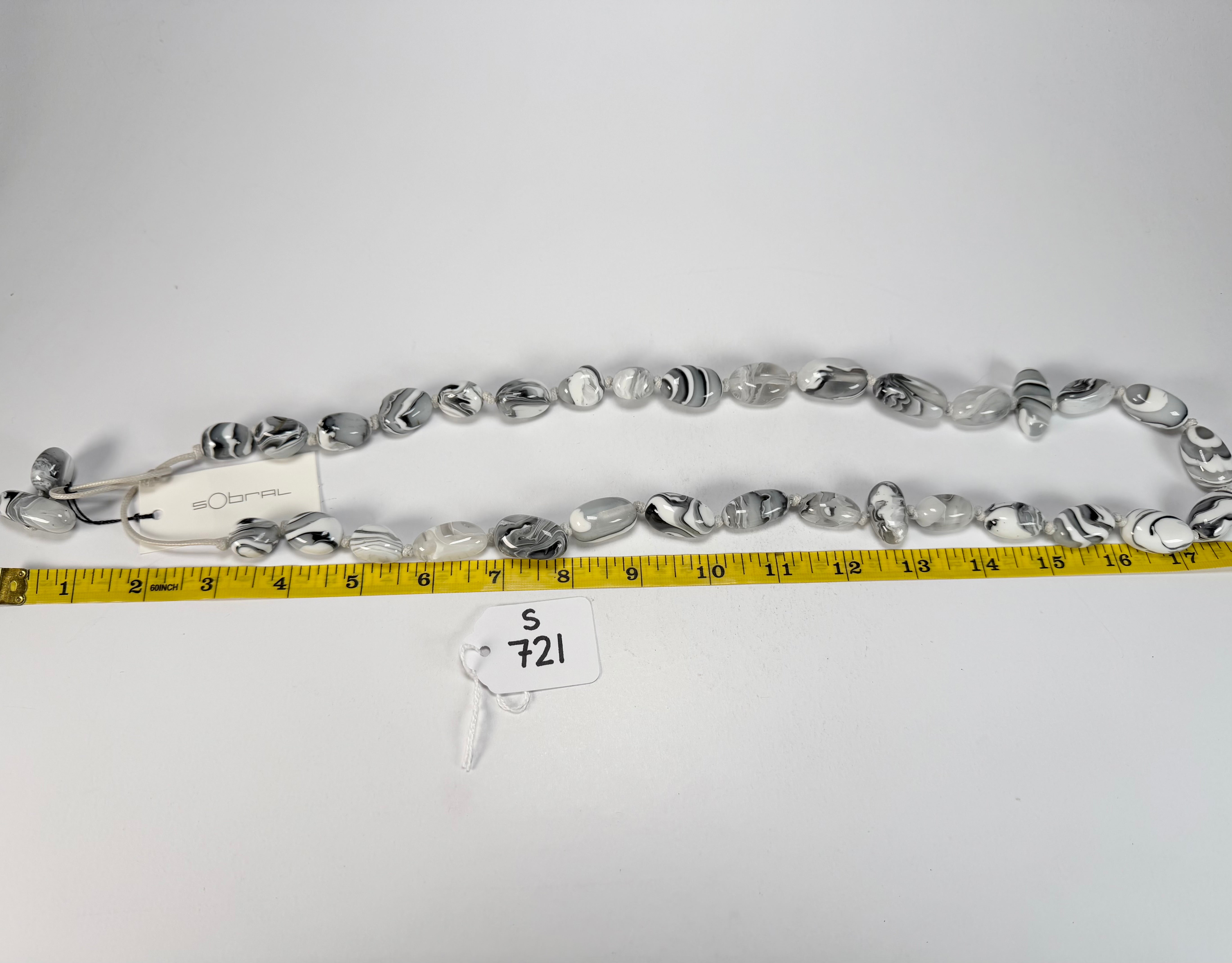 Sobral - Onda Gelo "Wave" Resin Necklace ( 005327 )