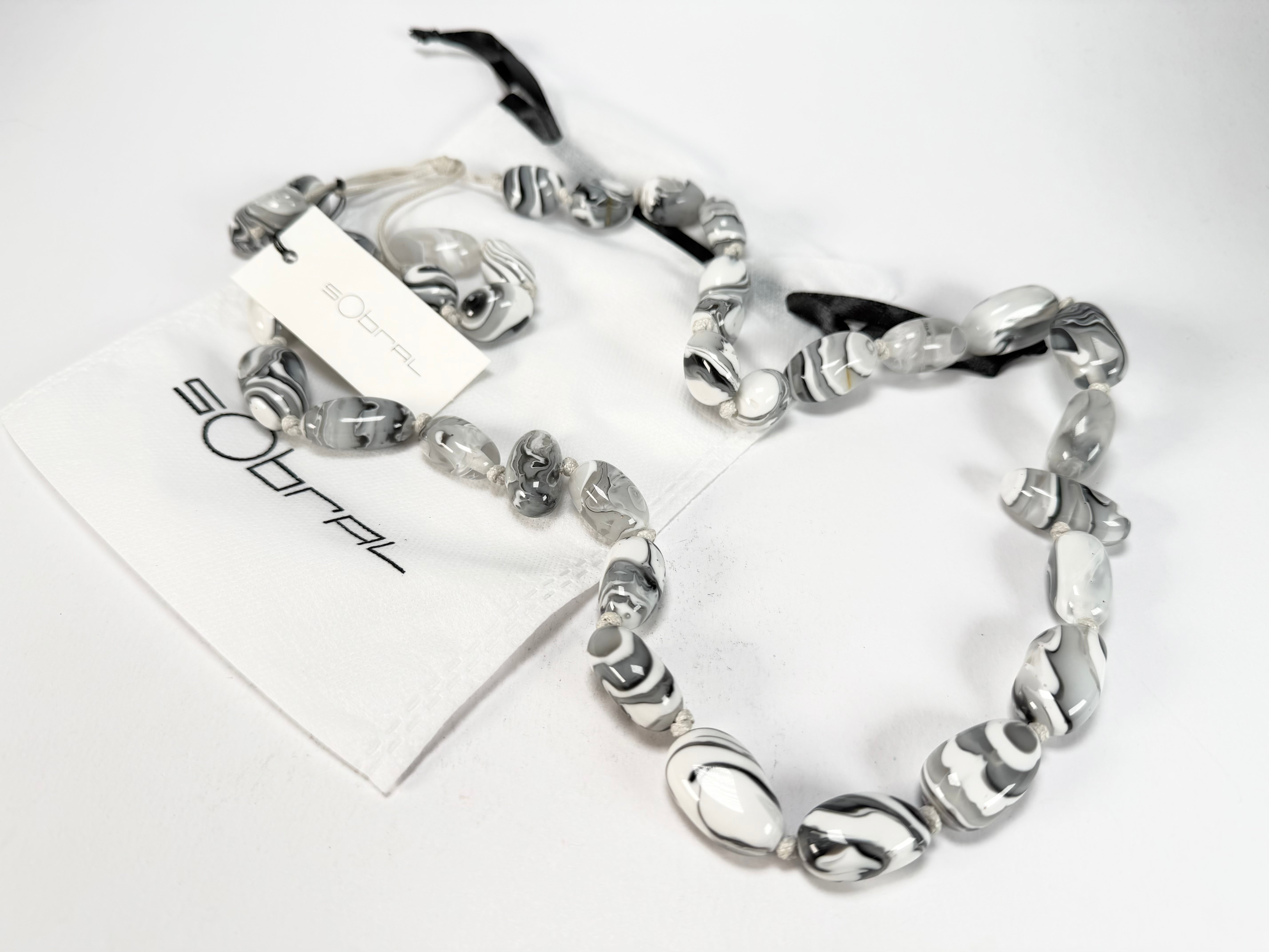 Sobral - Onda Gelo "Wave" Resin Necklace ( 005327 )