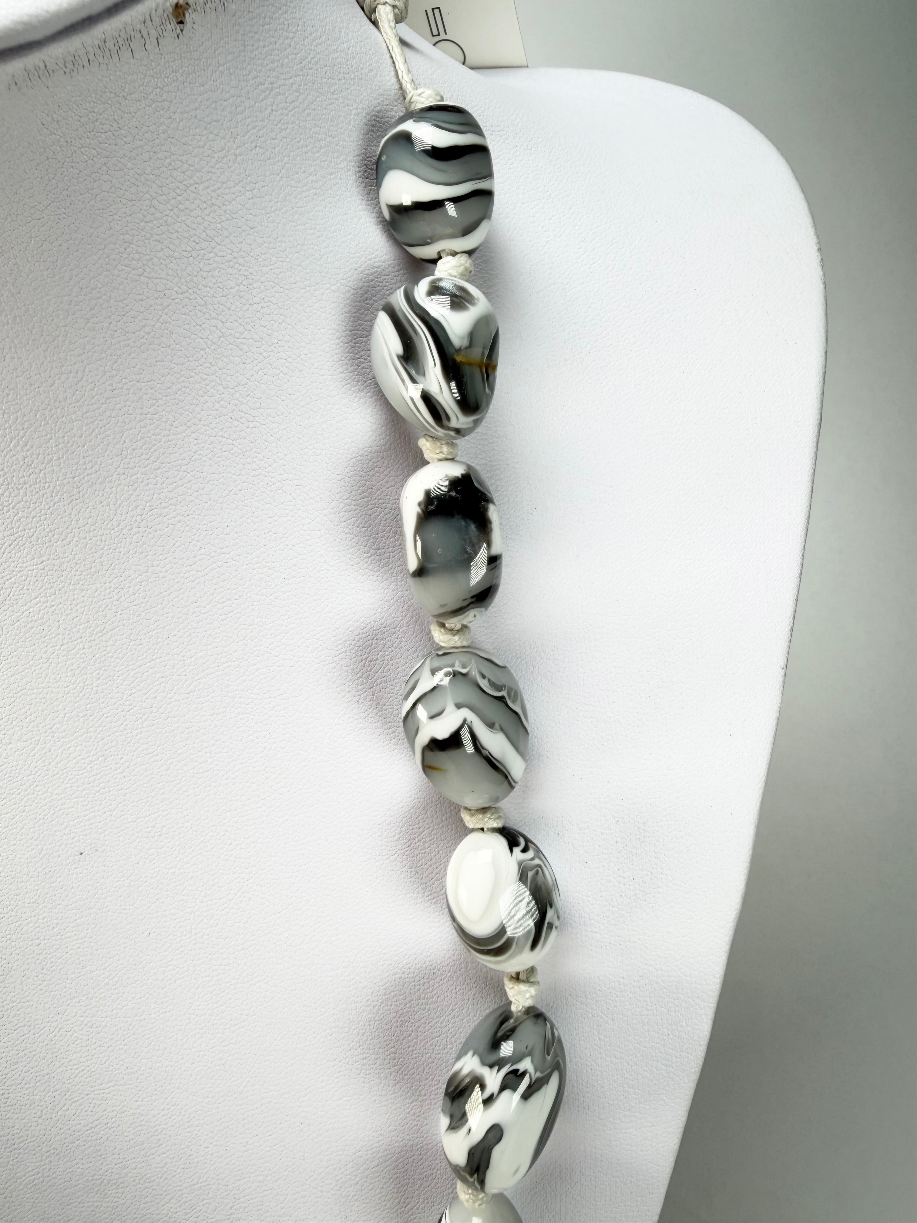 Sobral - Onda Gelo "Wave" Resin Necklace ( 005327 )