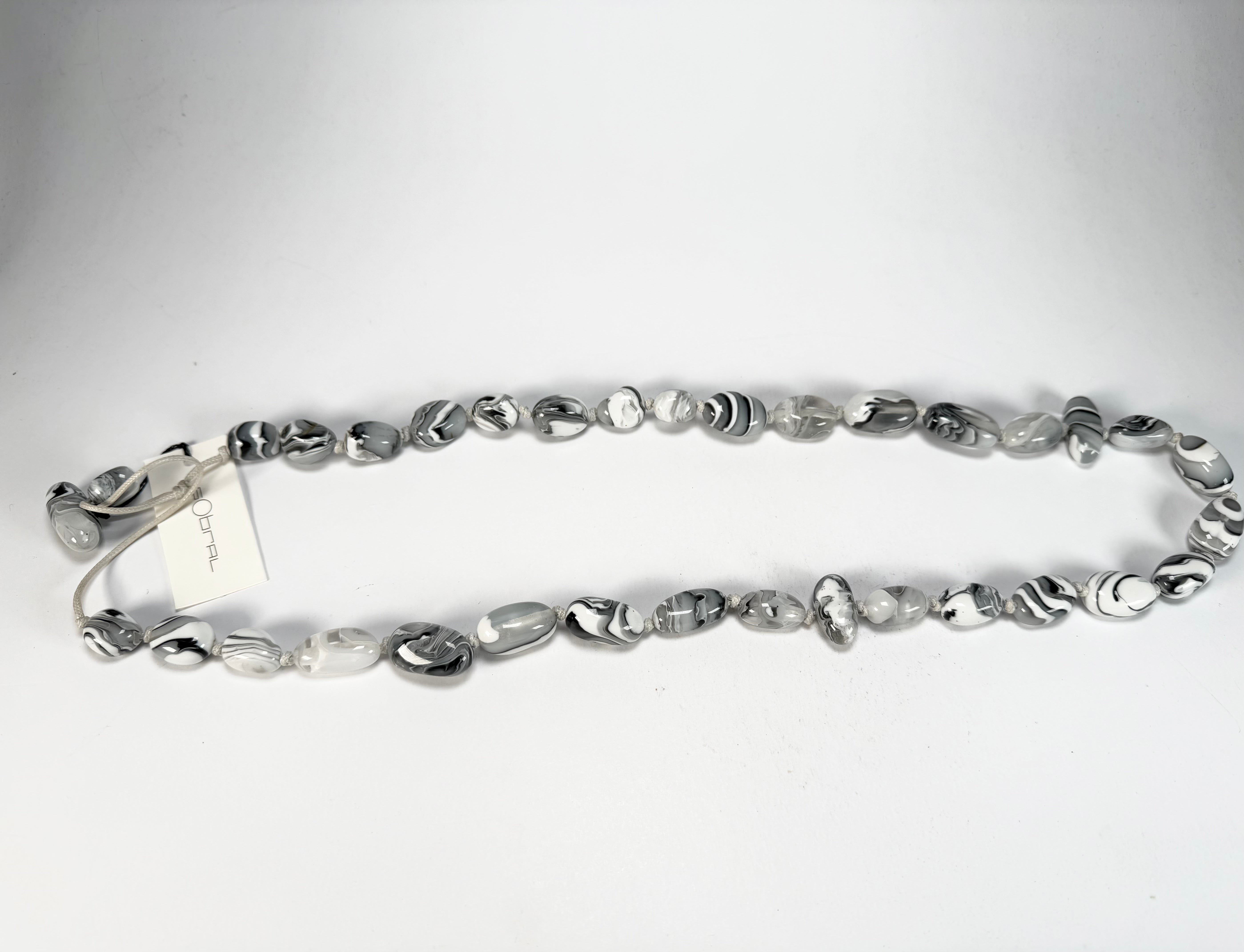 Sobral - Onda Gelo "Wave" Resin Necklace ( 005327 )