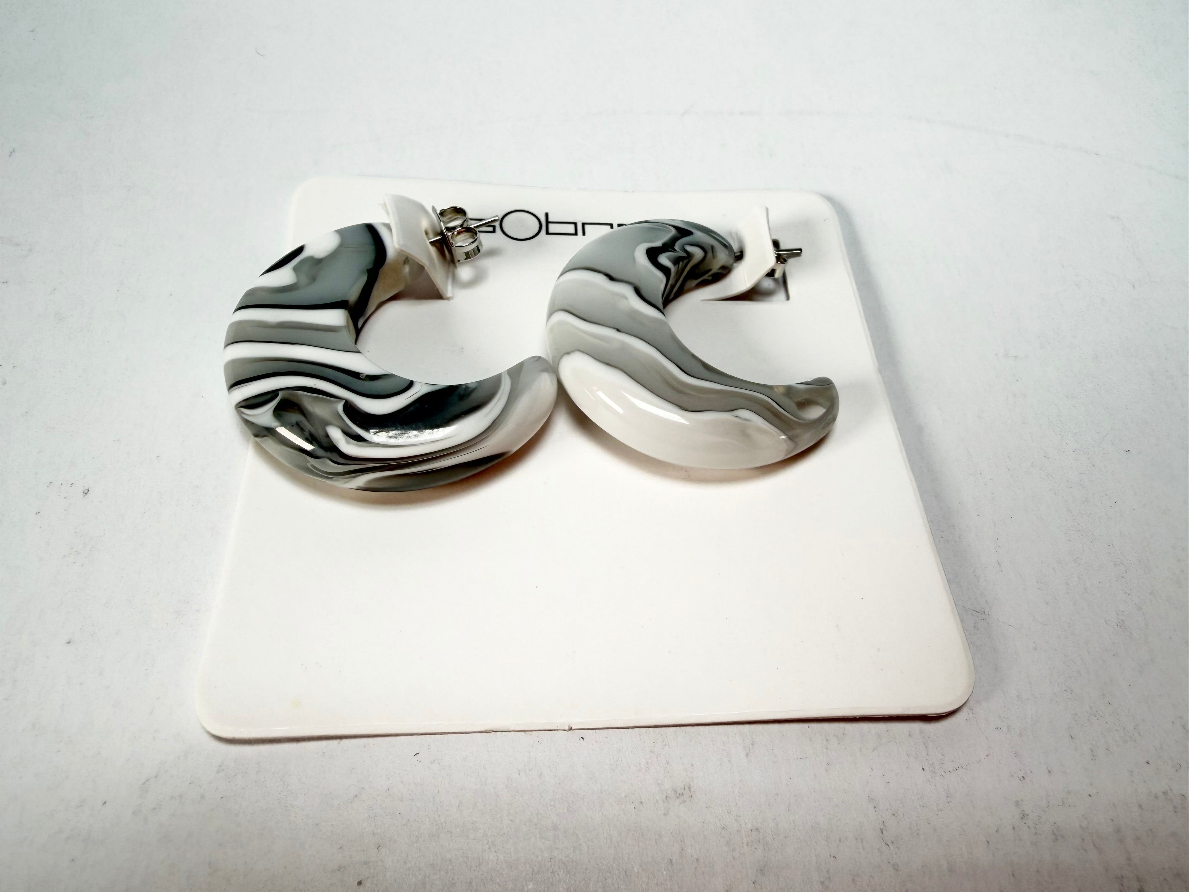 Sobral - Onda Gelo "Vibracao" Resin Earrings ( 005419 )