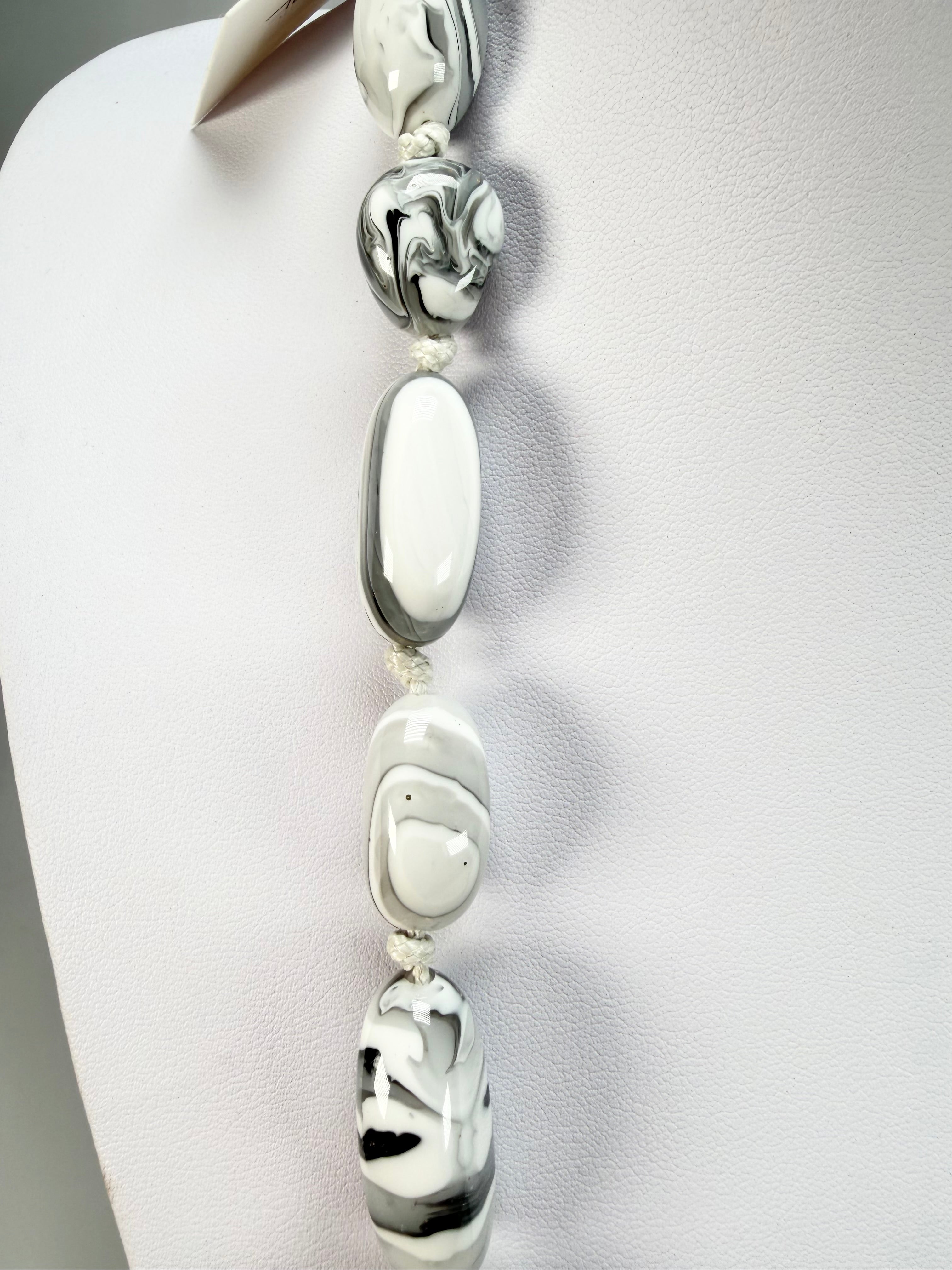 Sobral - Onda Gelo "Wave" Resin Necklace ( 005327 )