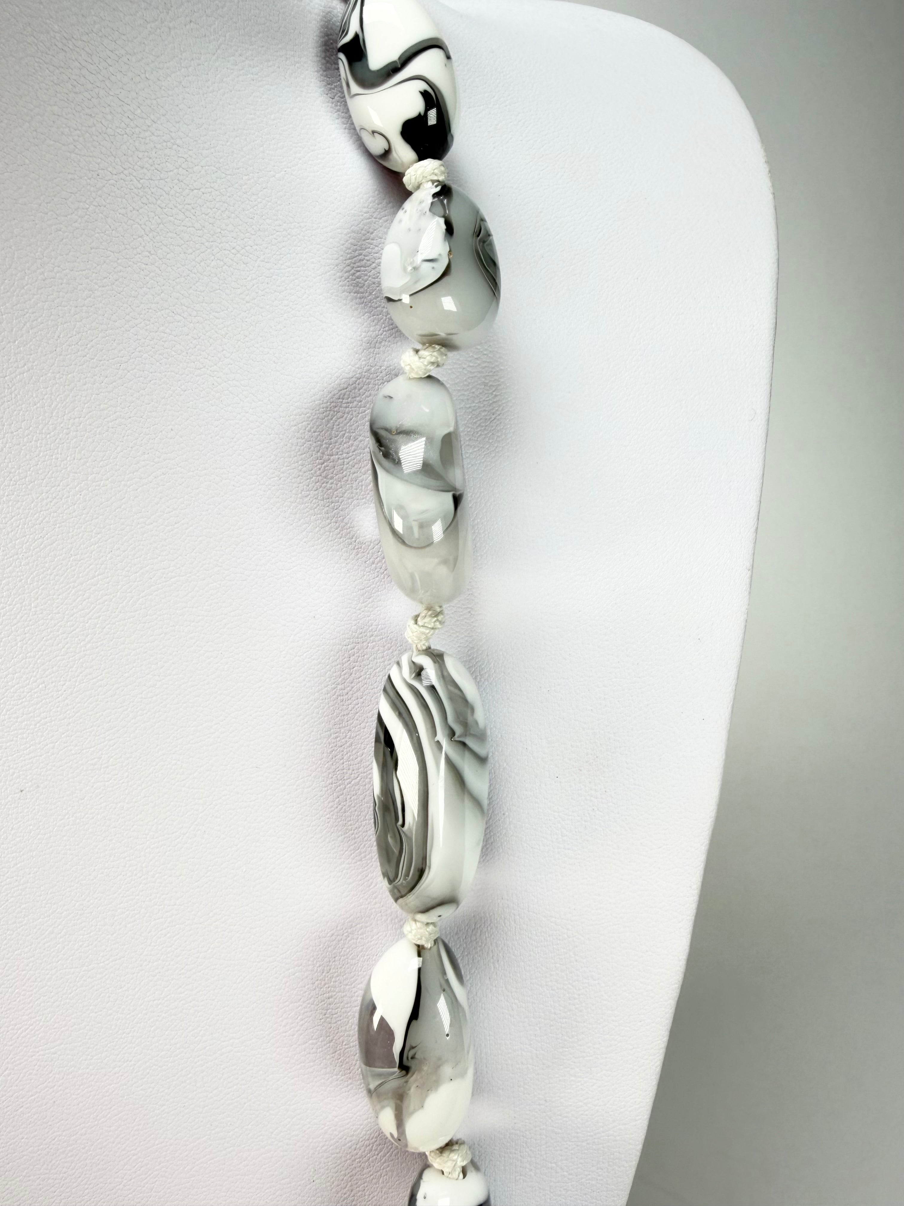 Sobral - Onda Gelo "Wave" Resin Necklace ( 005327 )