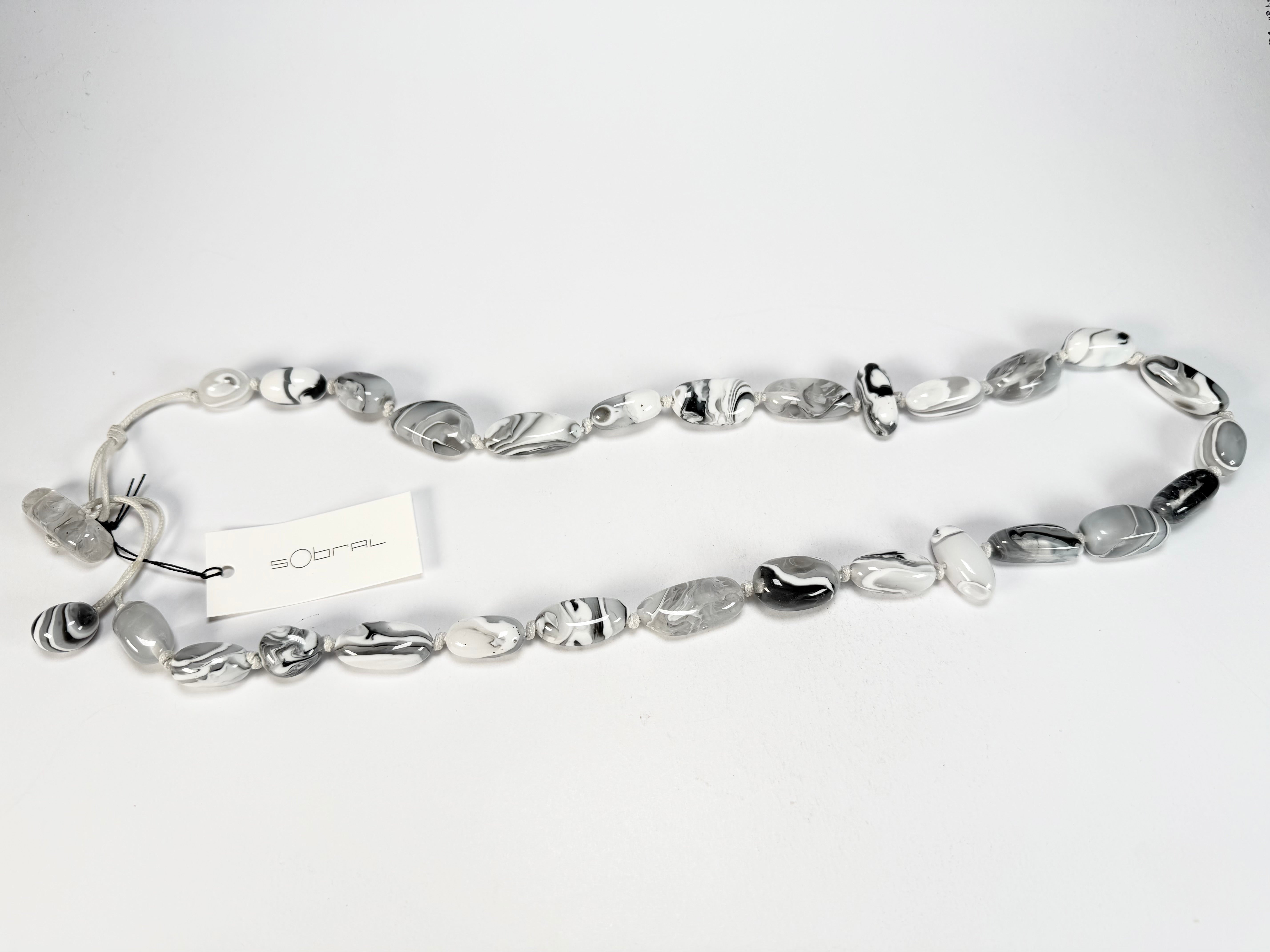 Sobral - Onda Gelo "Wave" Resin Necklace ( 005327 )