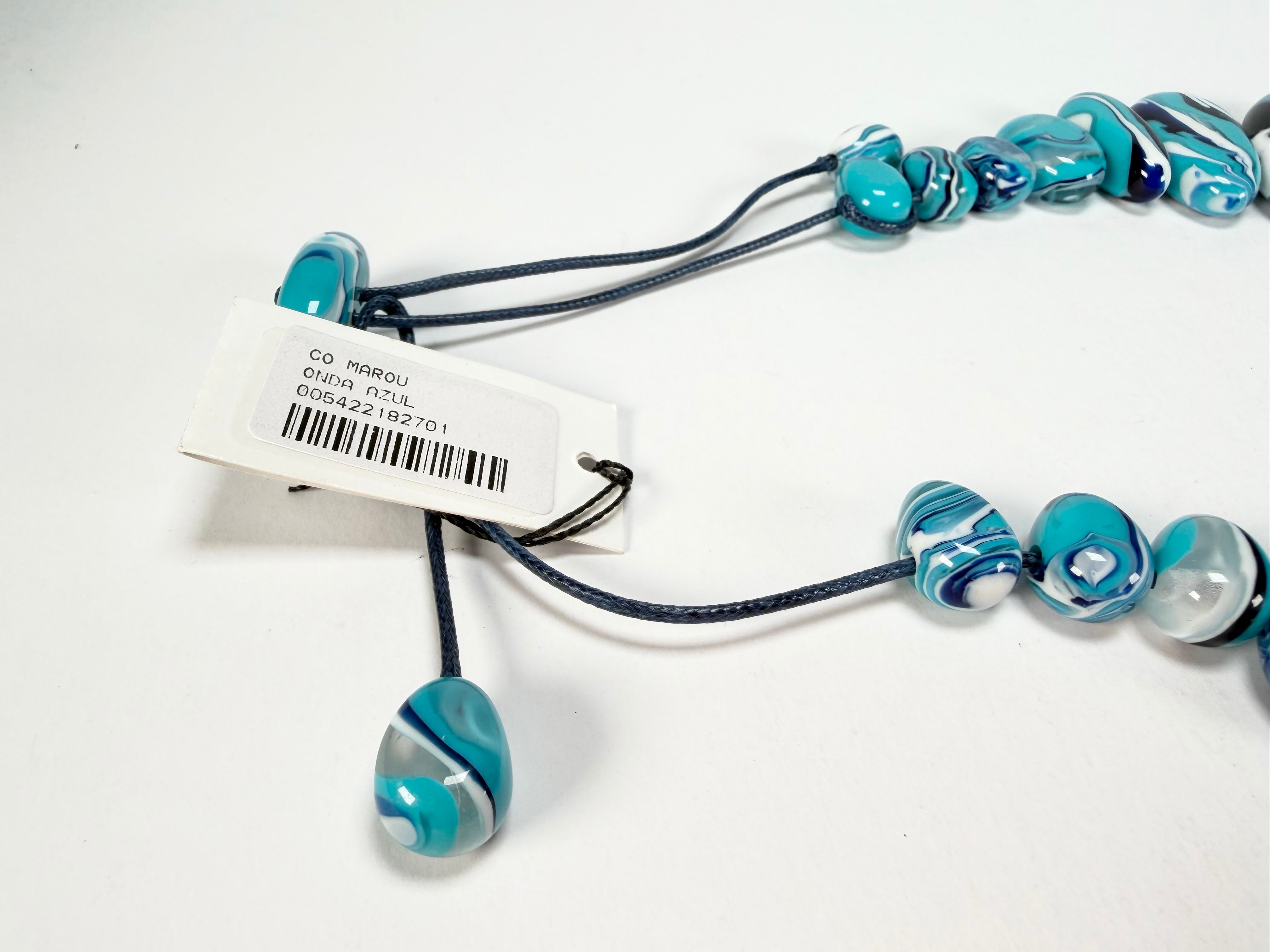 Sobral - Onda Azul "Marou" Blue Resin Necklace ( 005422 )
