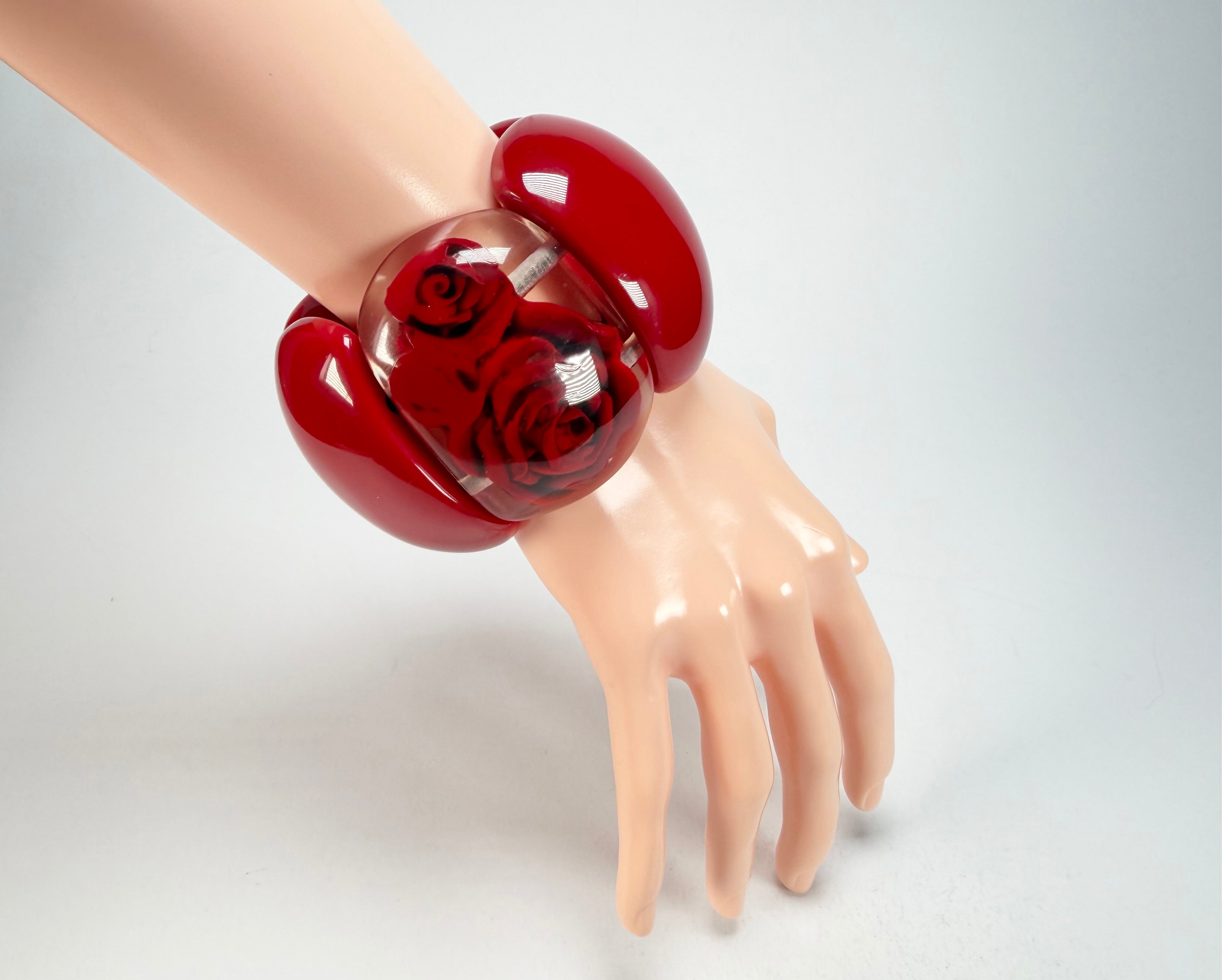 Sobral - Roses "Serena" Elasticated Resin Bracelet ( 003849 )