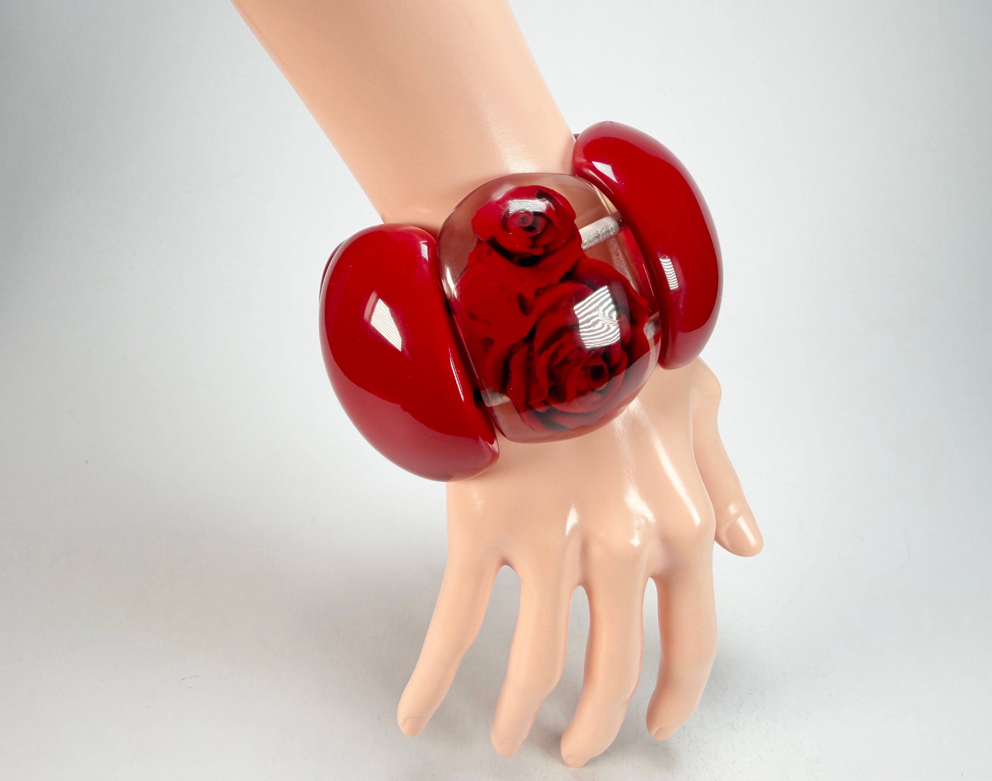 Sobral - Roses "Serena" Elasticated Resin Bracelet ( 003849 )