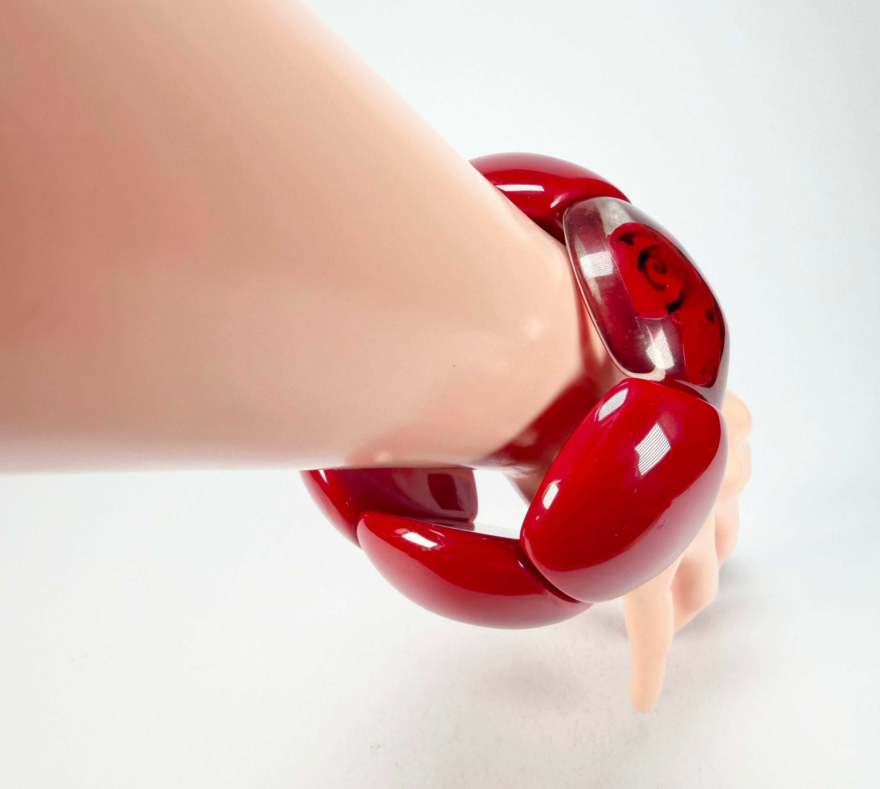 Sobral - Roses "Serena" Elasticated Resin Bracelet ( 003849 )