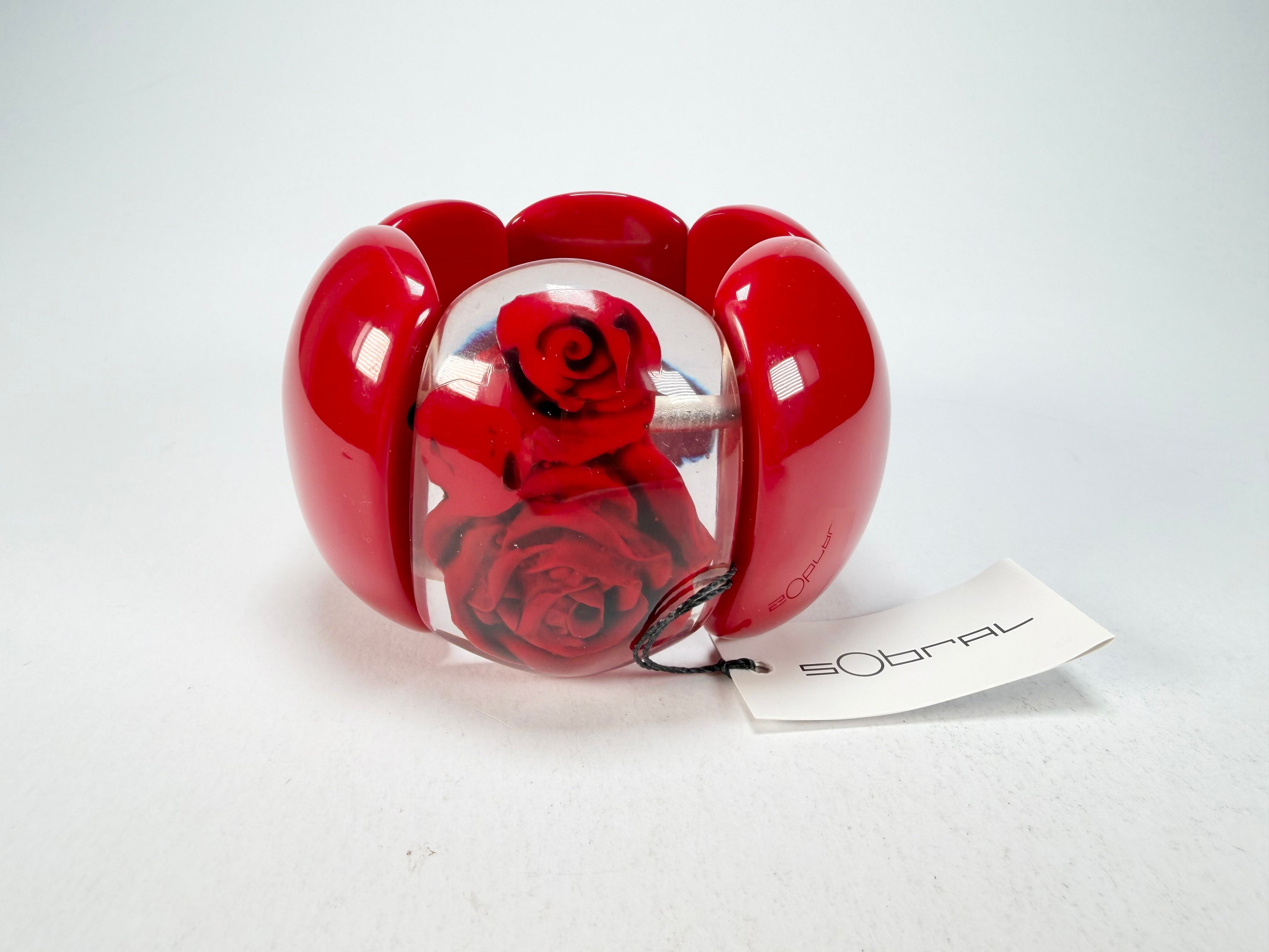 Sobral - Roses "Serena" Elasticated Resin Bracelet ( 003849 )
