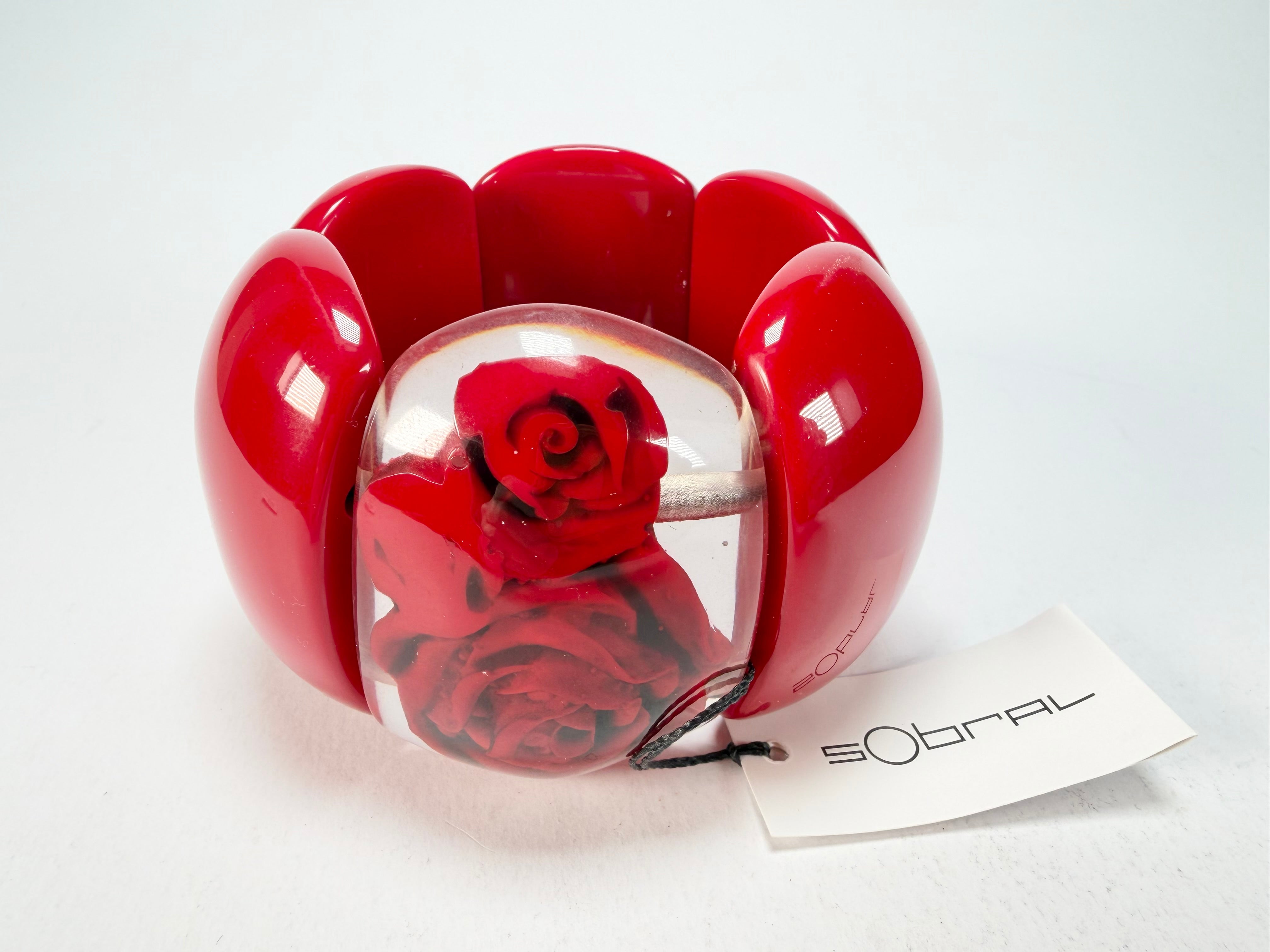 Sobral - Roses "Serena" Elasticated Resin Bracelet ( 003849 )