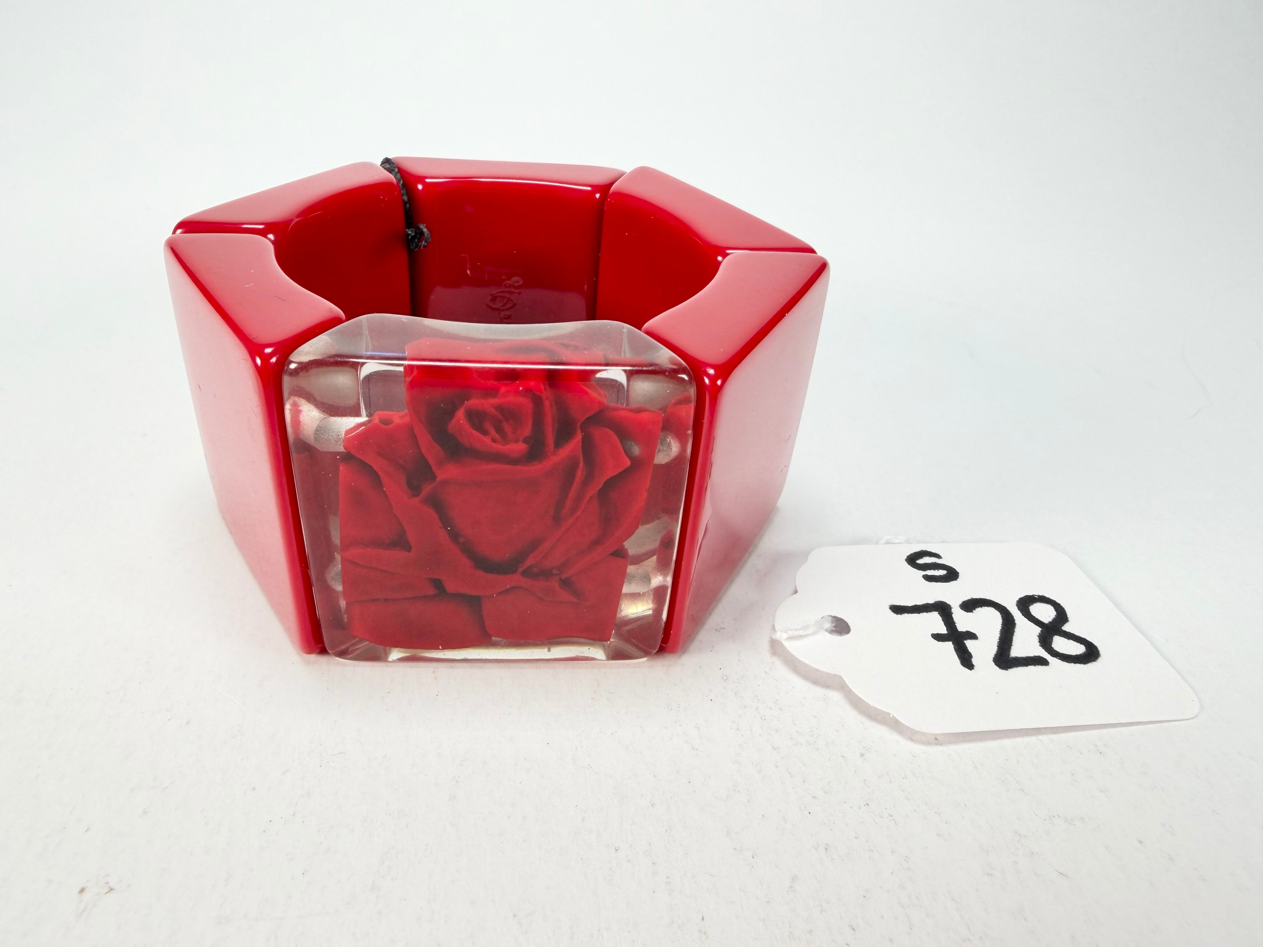Sobral - Roses "Negra" Elasticated Resin Bracelet ( 004397 )