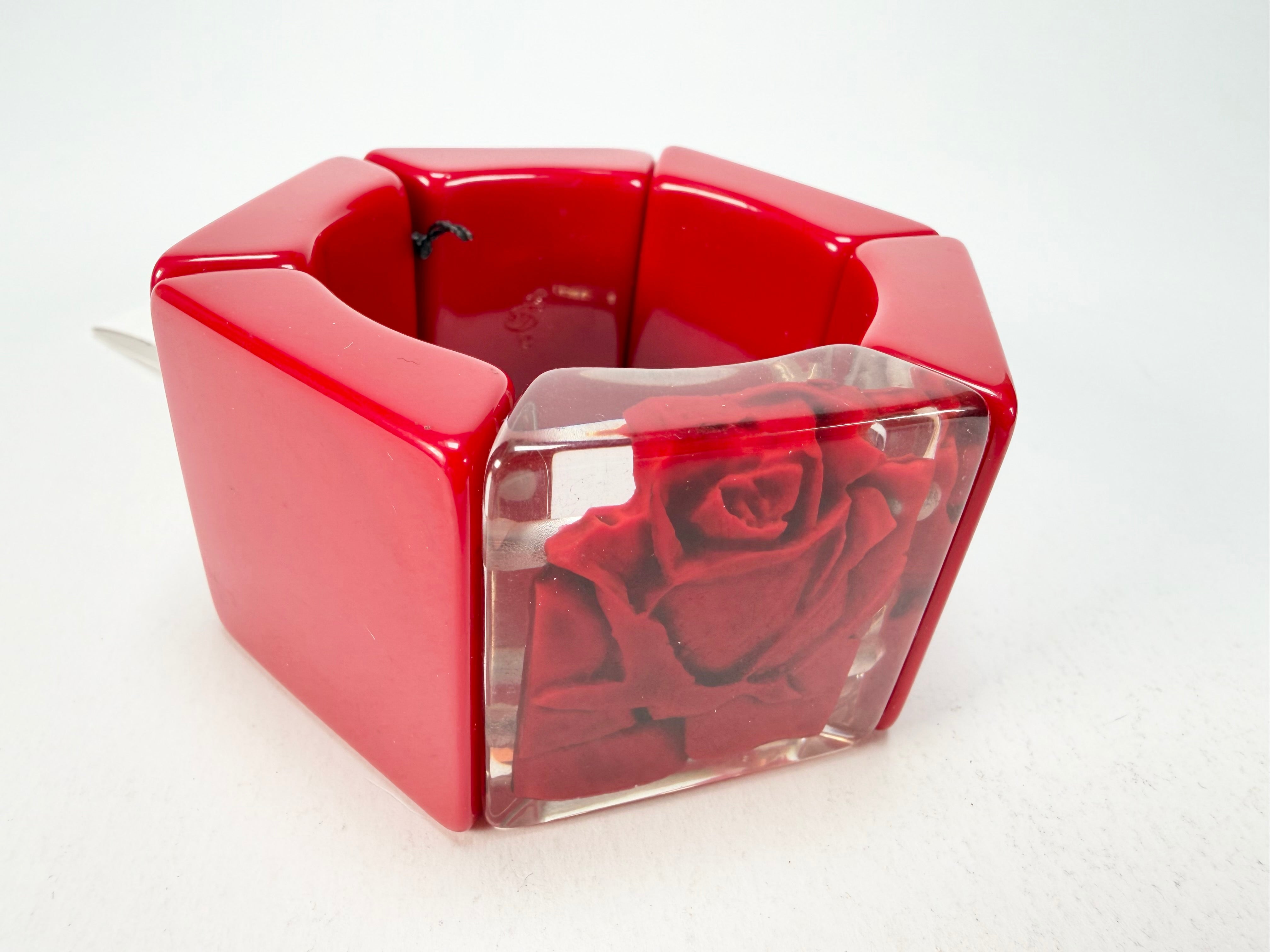 Sobral - Roses "Negra" Elasticated Resin Bracelet ( 004397 )
