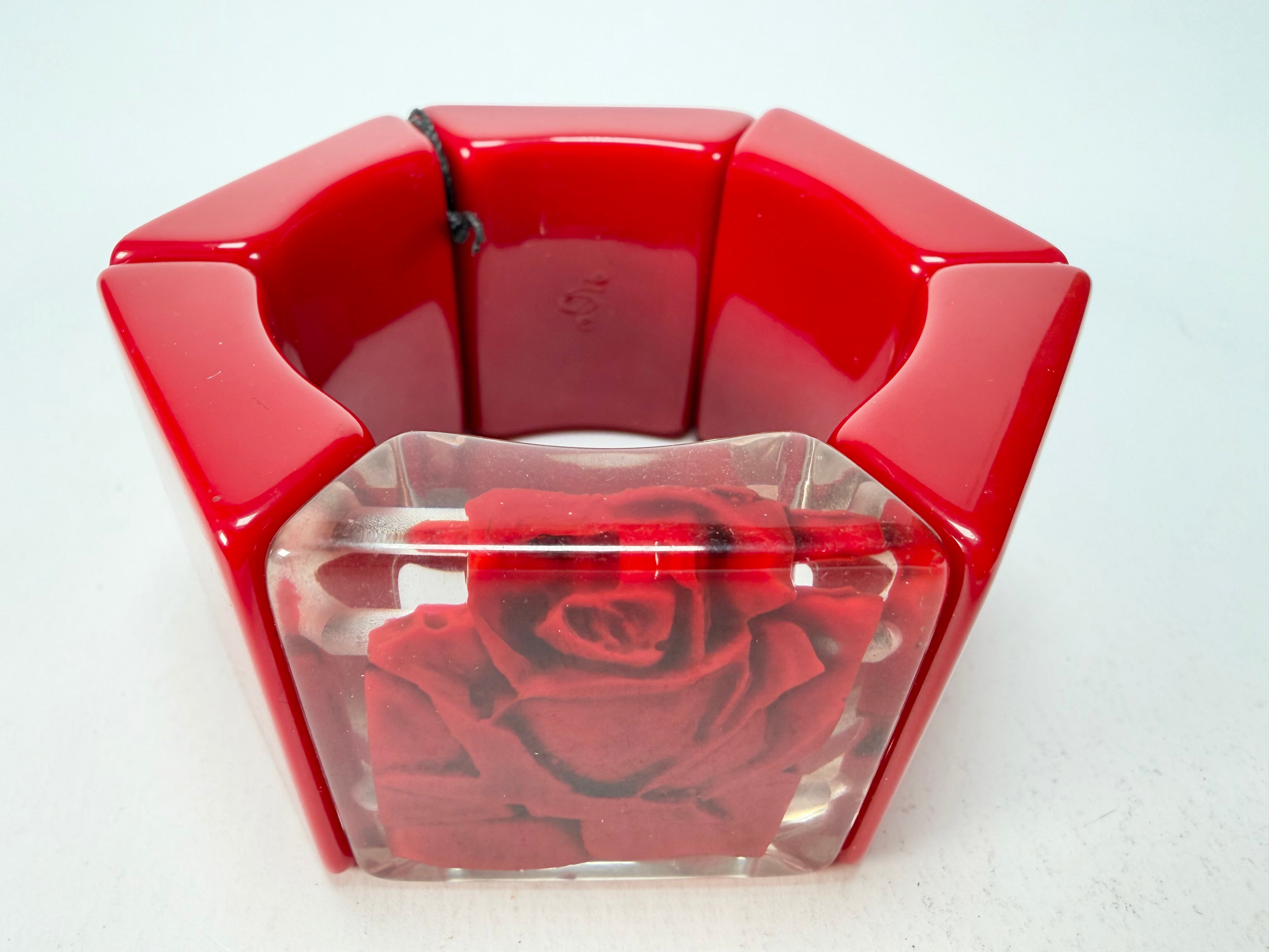 Sobral - Roses "Negra" Elasticated Resin Bracelet ( 004397 )