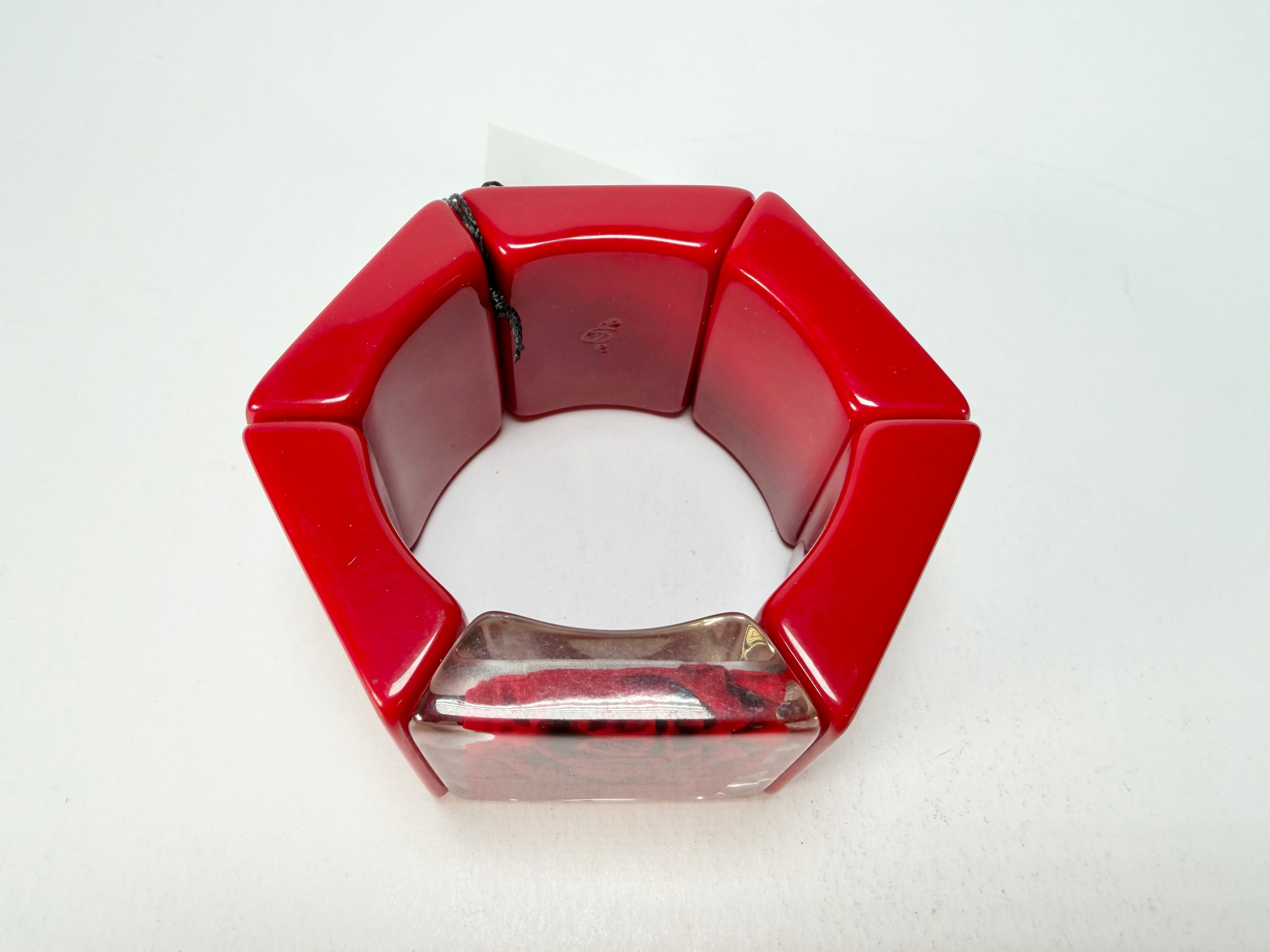 Sobral - Roses "Negra" Elasticated Resin Bracelet ( 004397 )