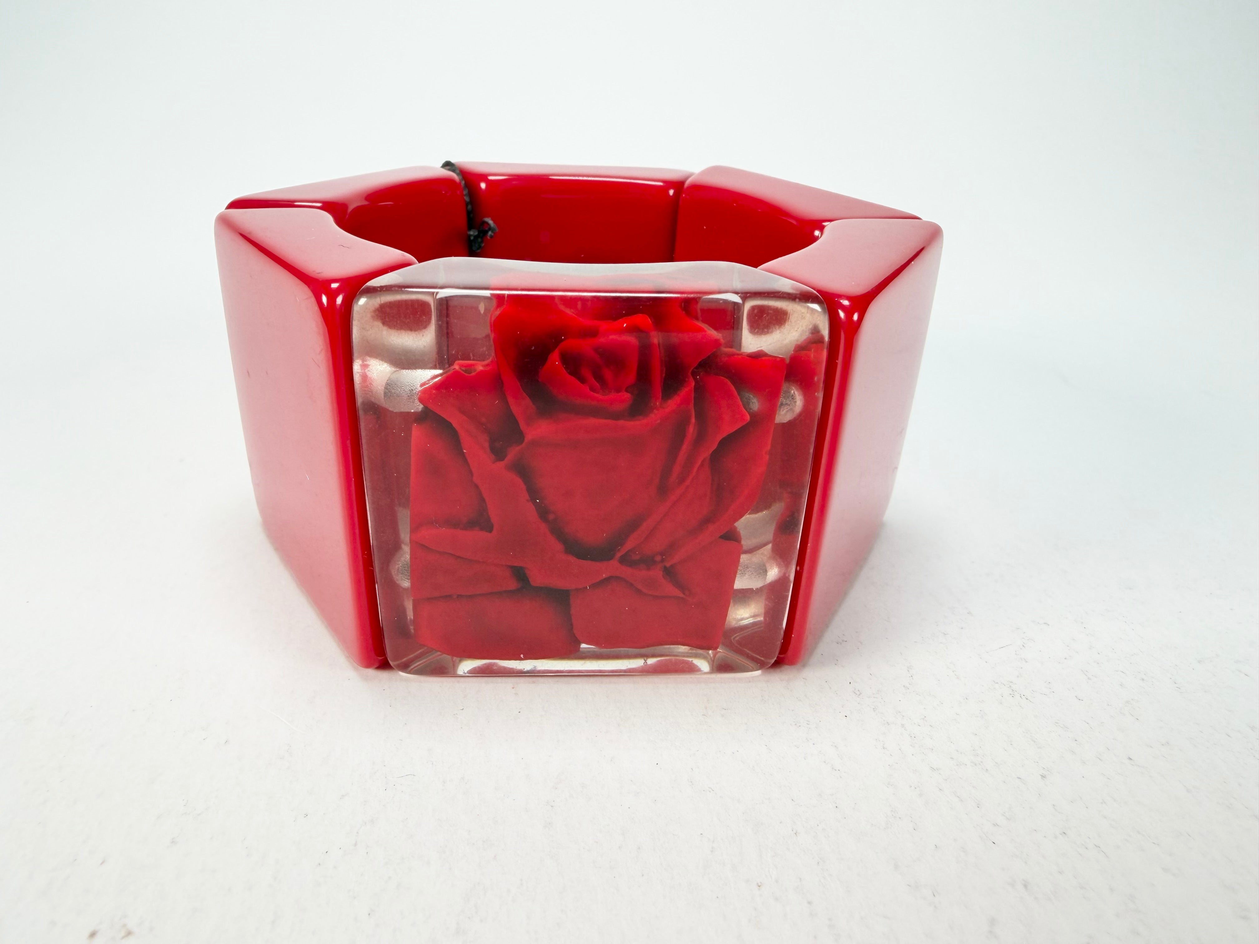 Sobral - Roses "Negra" Elasticated Resin Bracelet ( 004397 )