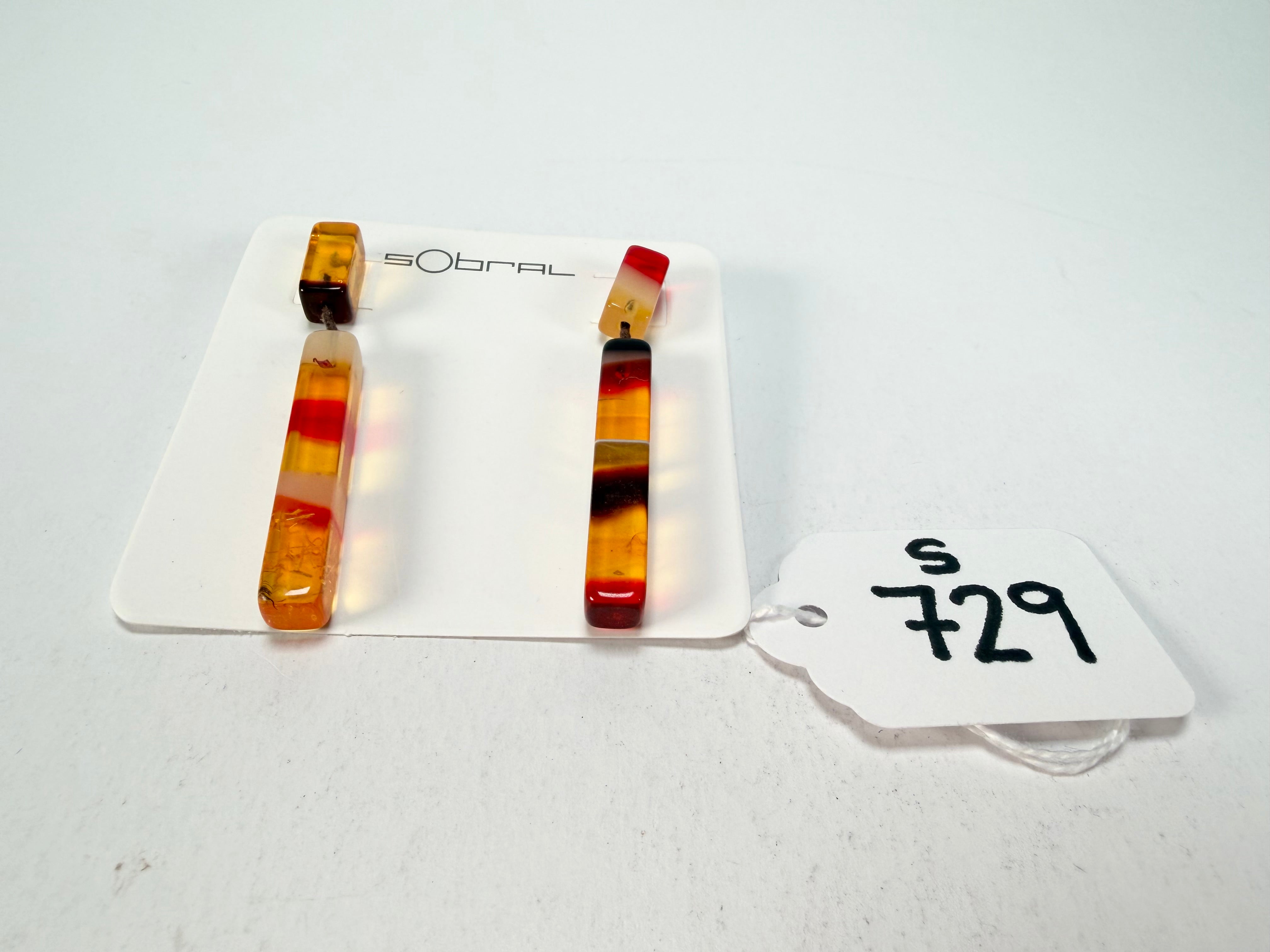 Sobral - Eco Amber "Clarissa" Resin Earrings ( 002452 )
