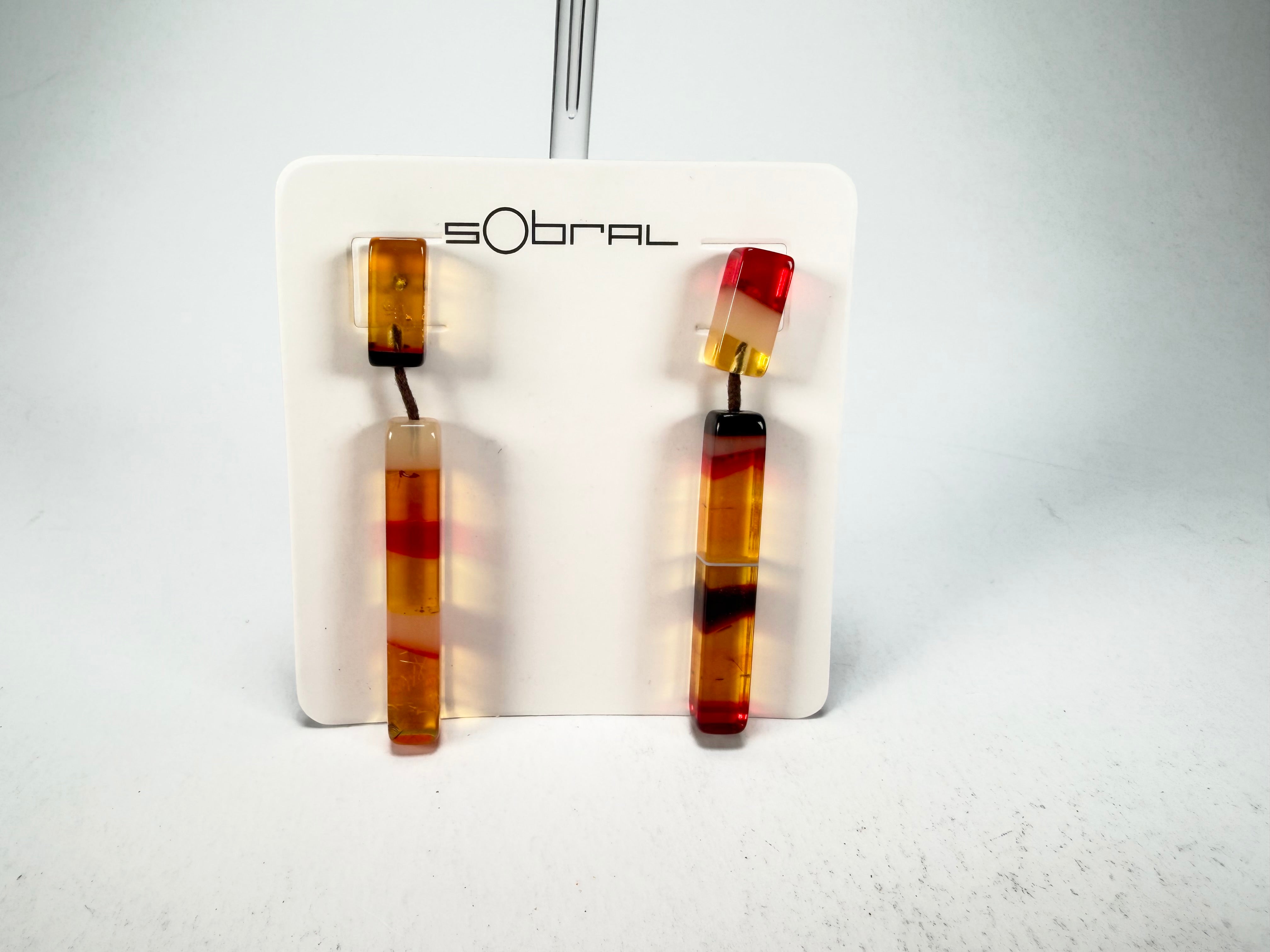 Sobral - Eco Amber "Clarissa" Resin Earrings ( 002452 )