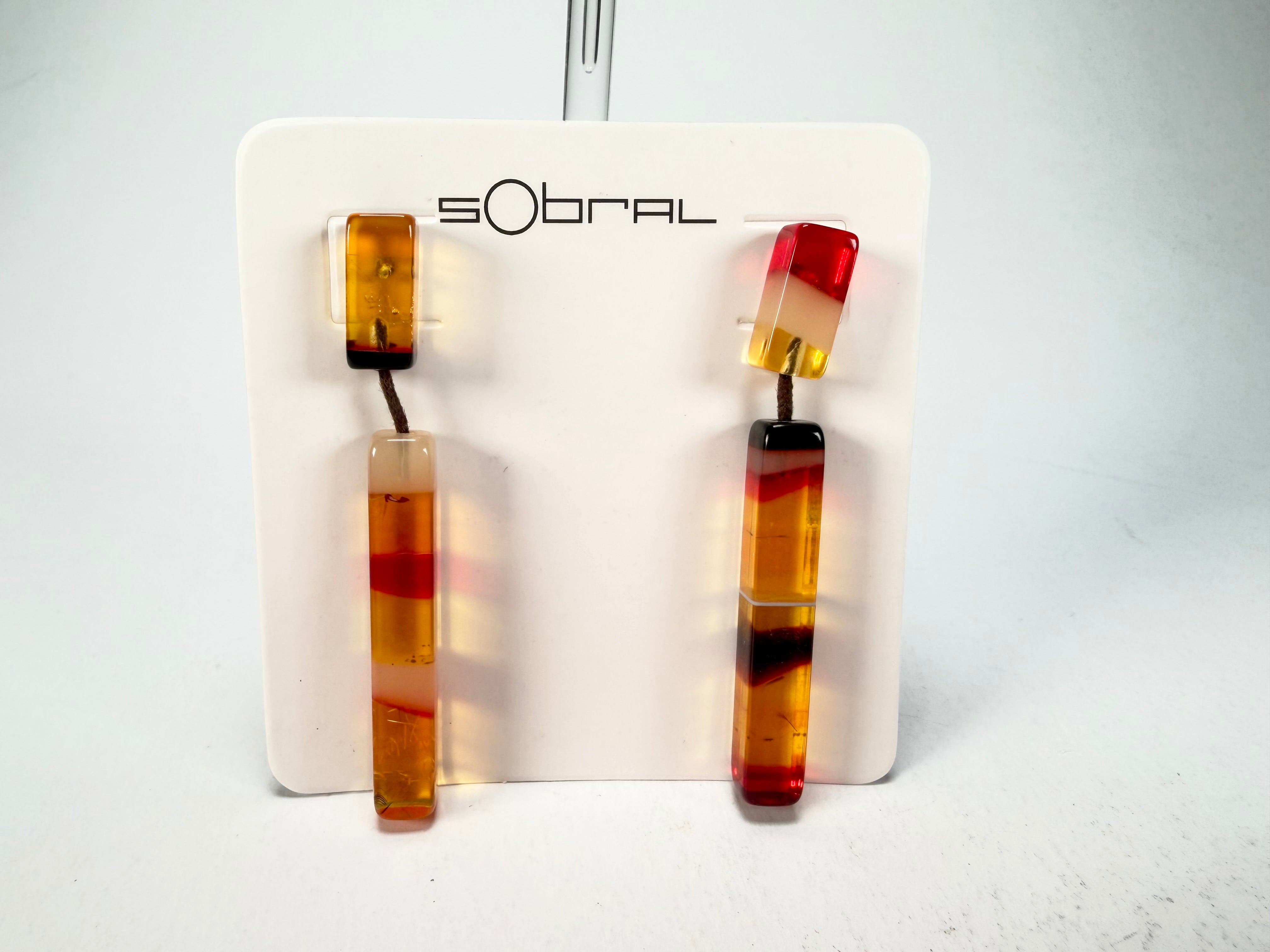 Sobral - Eco Amber "Clarissa" Resin Earrings ( 002452 )
