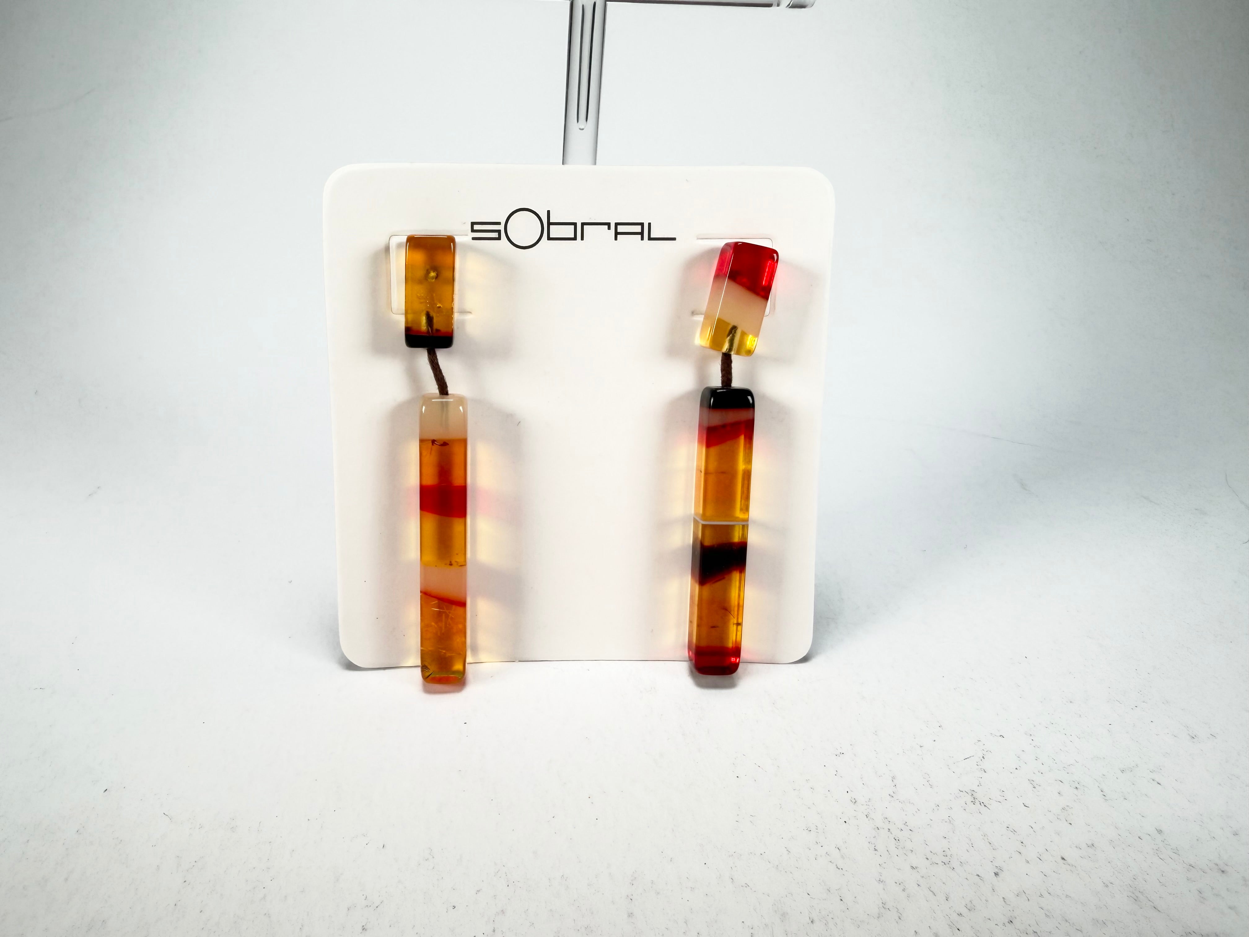 Sobral - Eco Amber "Clarissa" Resin Earrings ( 002452 )